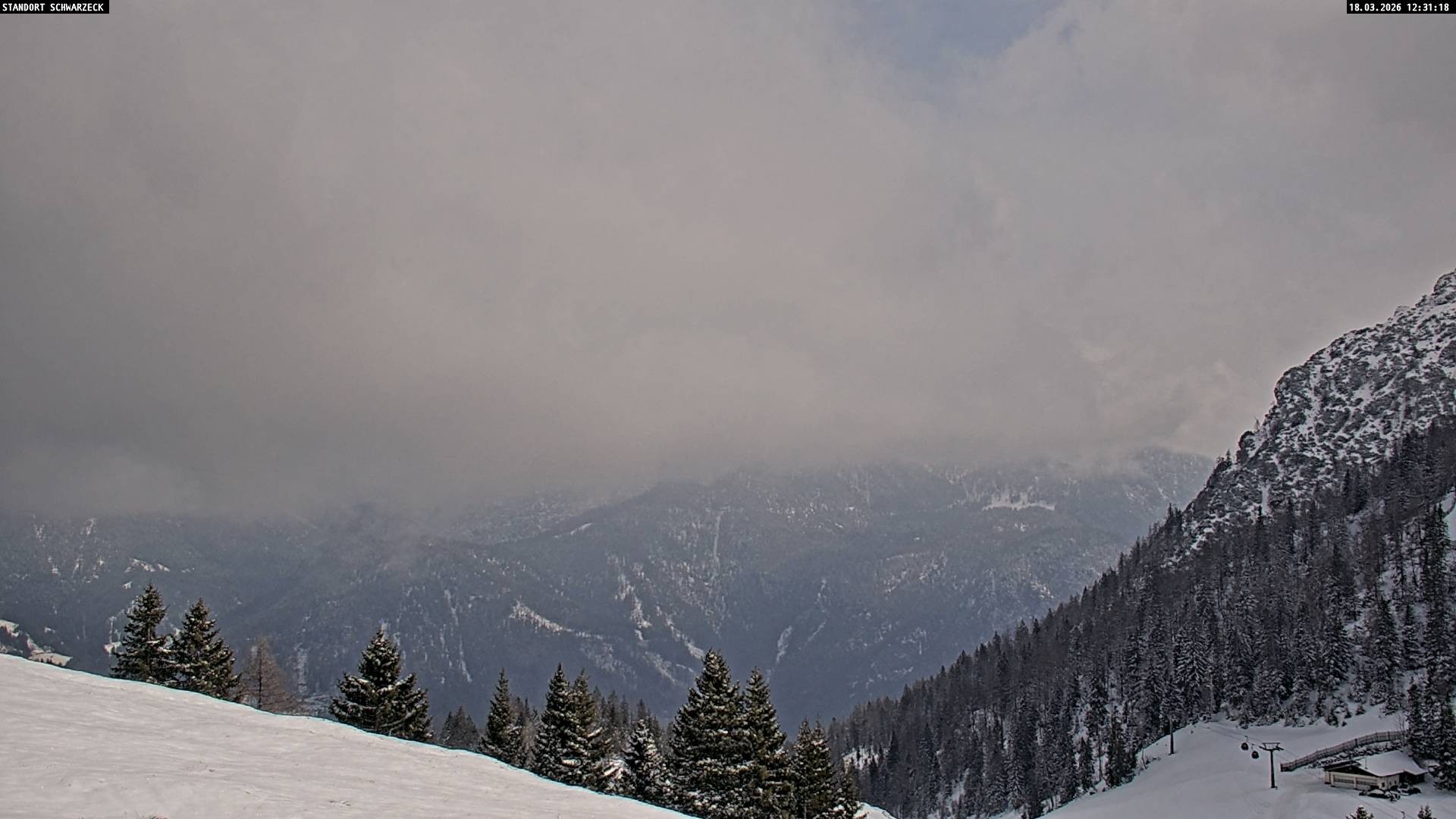 Archiv Foto Webcam Blick von Lofer auf die Berchtesgadener Alpen
