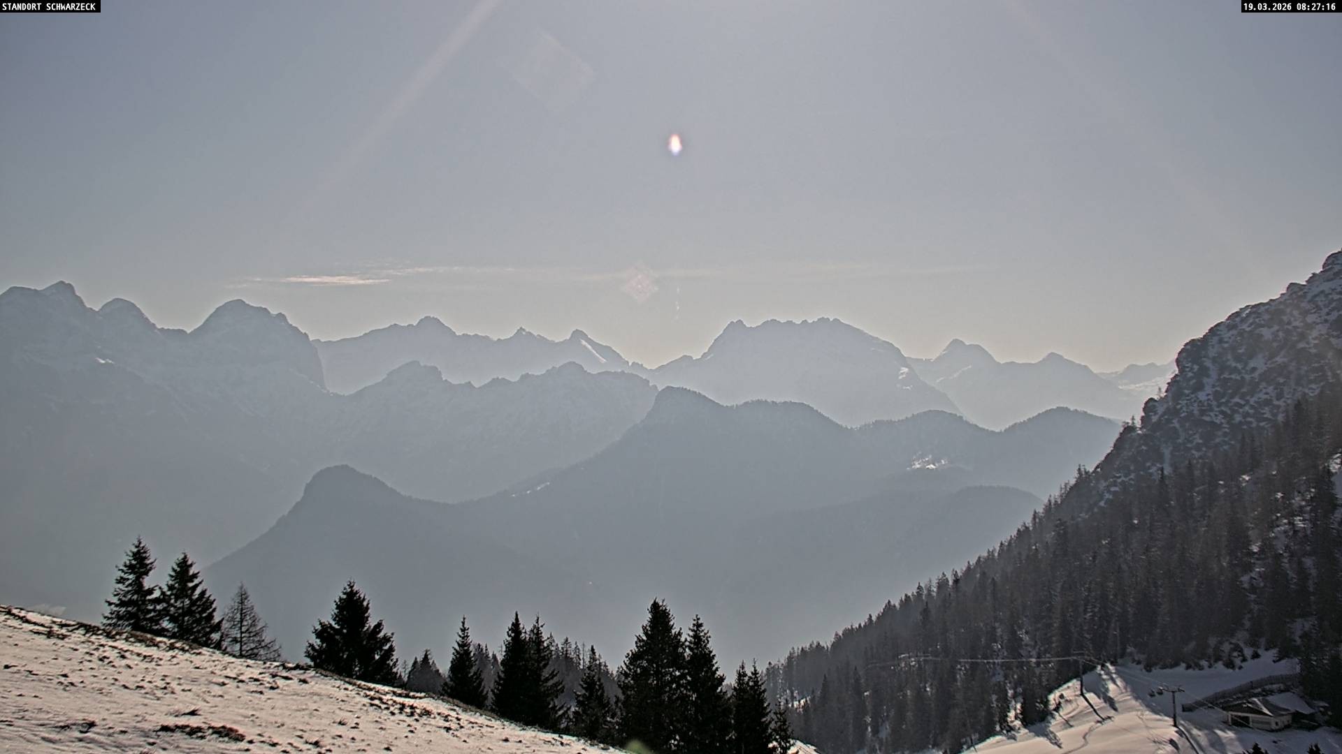 Archived image Webcam Alps of Berchtesgaden from Lofer, Tyrol