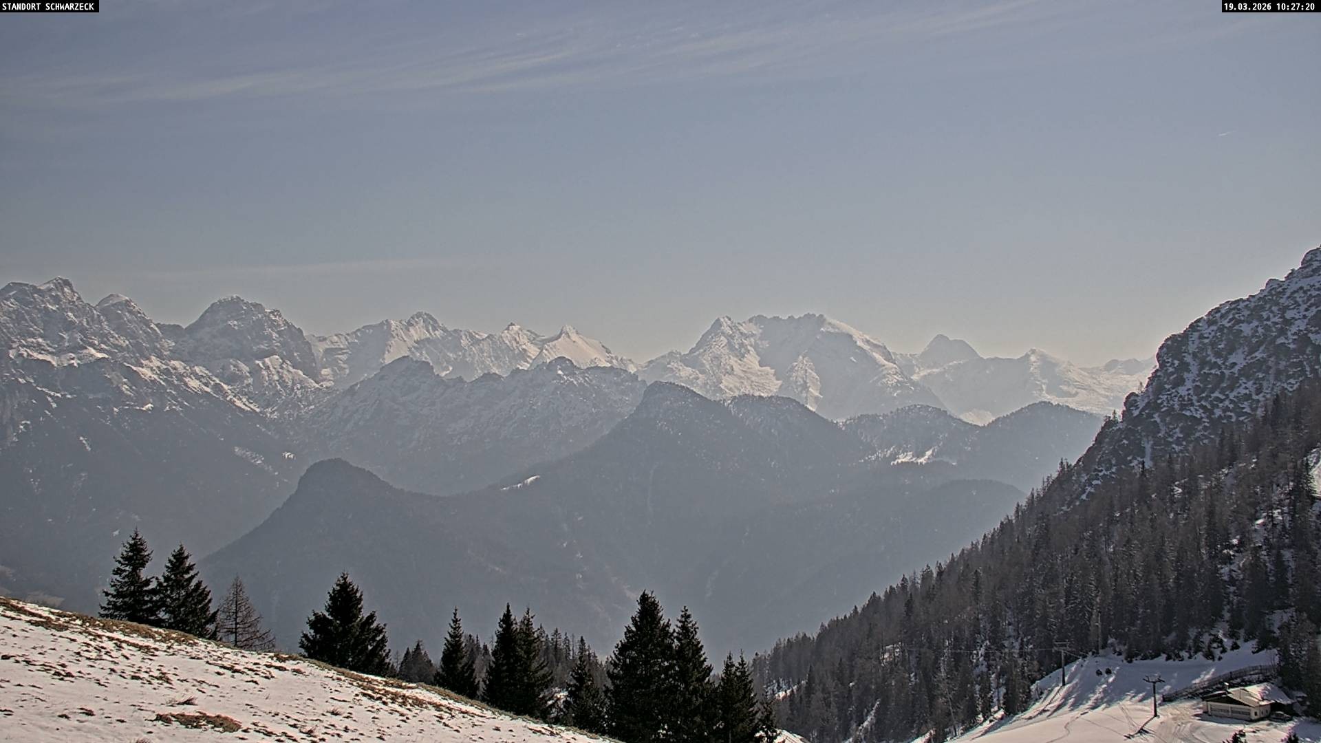 Archived image Webcam Alps of Berchtesgaden from Lofer, Tyrol