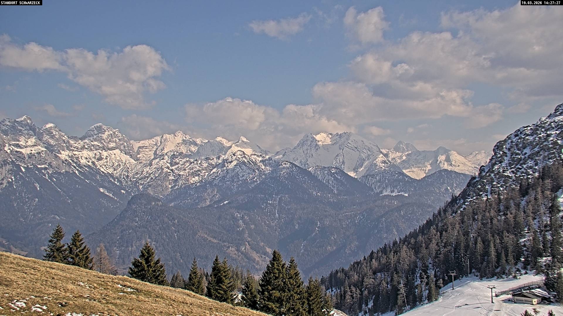Archiv Foto Webcam Blick von Lofer auf die Berchtesgadener Alpen