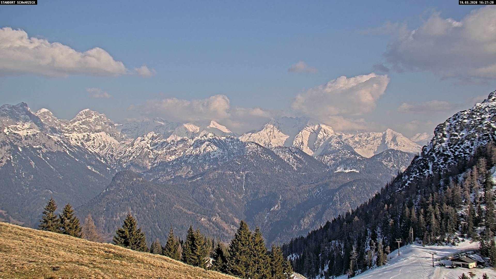 Archiv Foto Webcam Blick von Lofer auf die Berchtesgadener Alpen