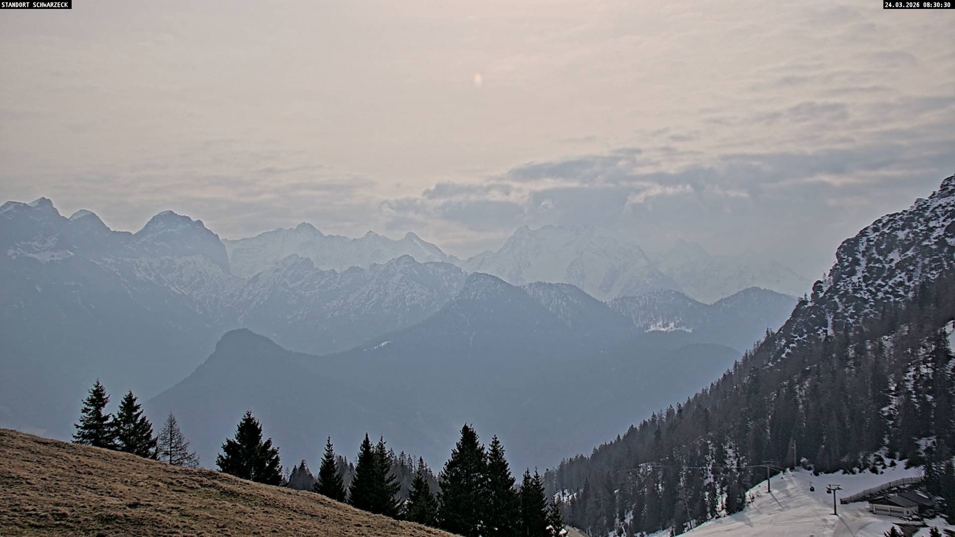 Archiv Foto Webcam Blick von Lofer auf die Berchtesgadener Alpen