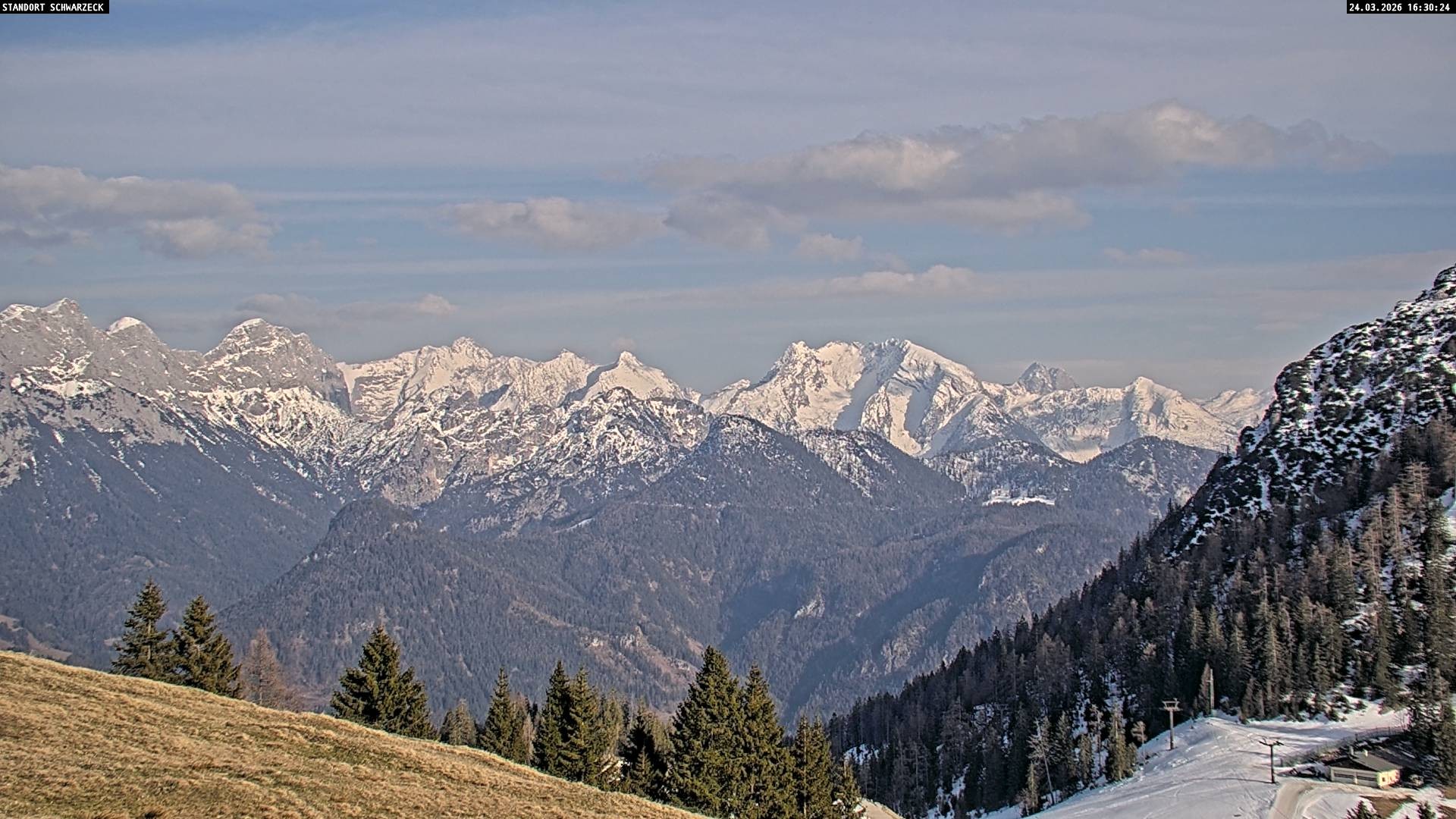 Archiv Foto Webcam Blick von Lofer auf die Berchtesgadener Alpen