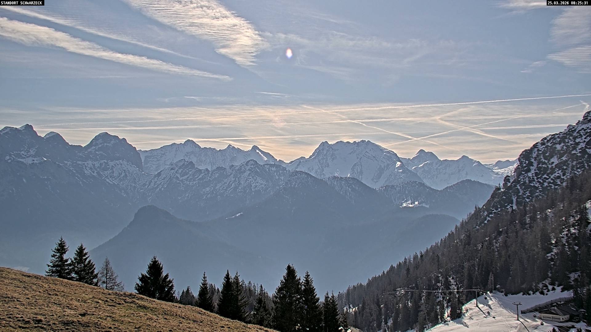 Archiv Foto Webcam Blick von Lofer auf die Berchtesgadener Alpen