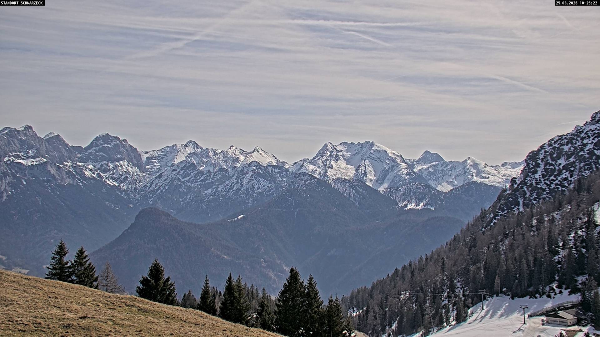 Archiv Foto Webcam Blick von Lofer auf die Berchtesgadener Alpen
