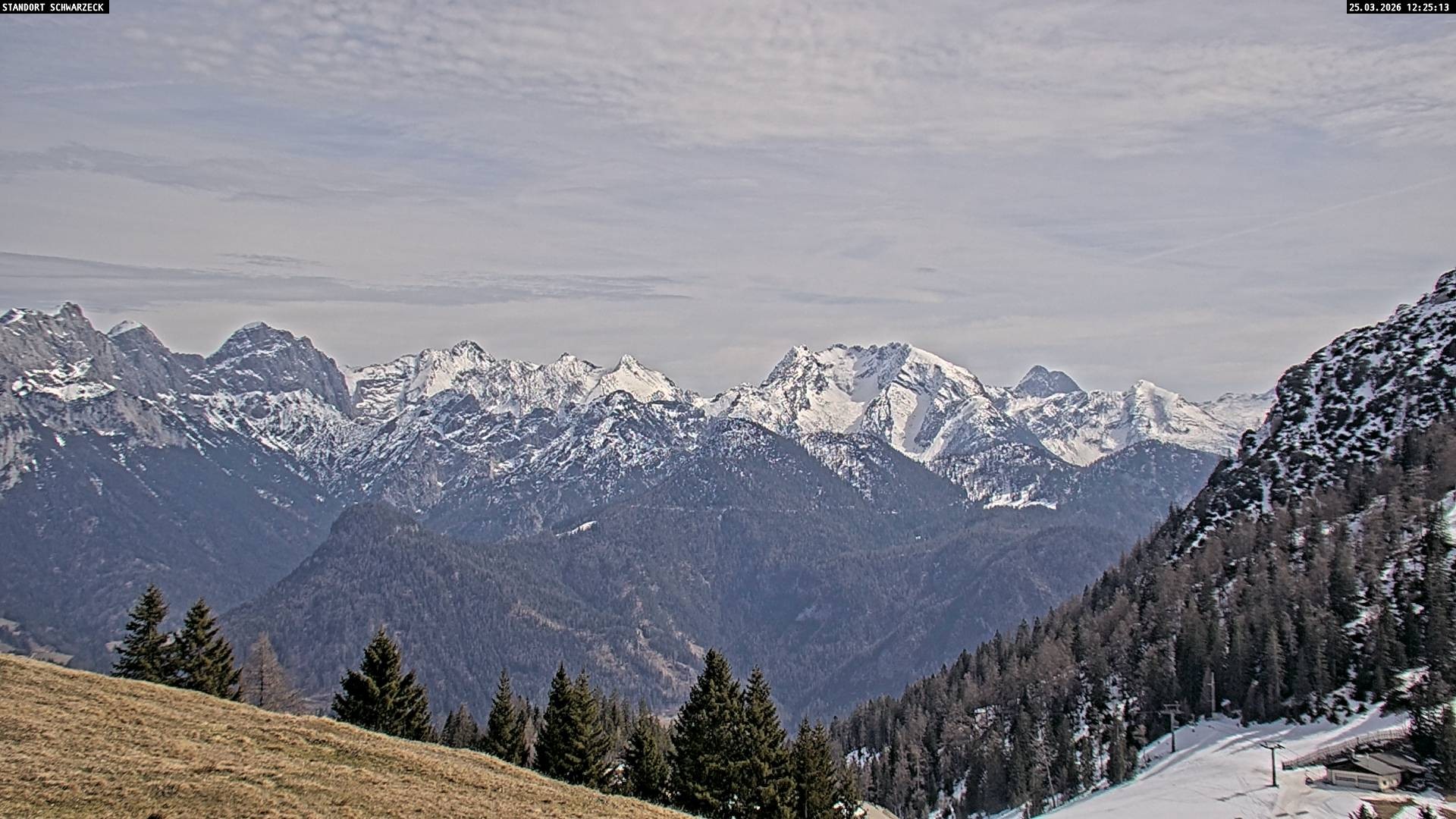 Archiv Foto Webcam Blick von Lofer auf die Berchtesgadener Alpen