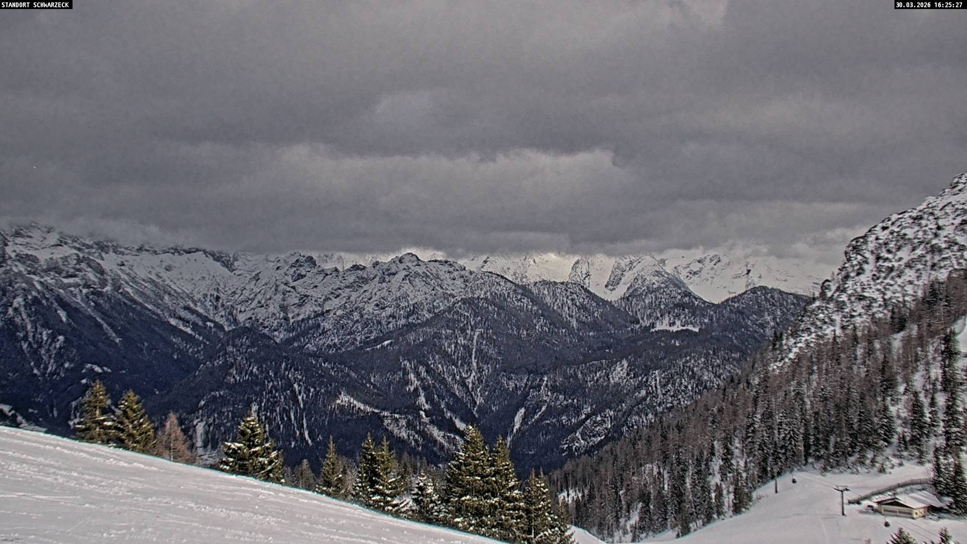 Archiv Foto Webcam Blick von Lofer auf die Berchtesgadener Alpen