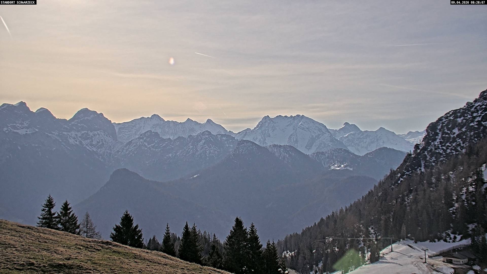 Archiv Foto Webcam Blick von Lofer auf die Berchtesgadener Alpen