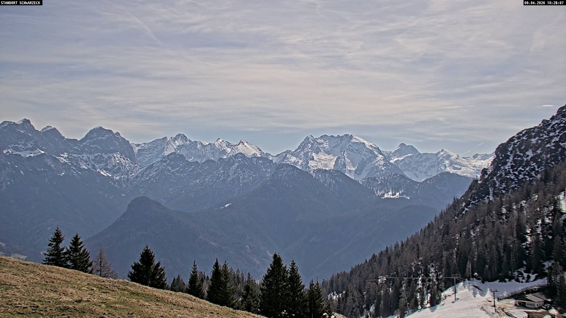 Archiv Foto Webcam Blick von Lofer auf die Berchtesgadener Alpen