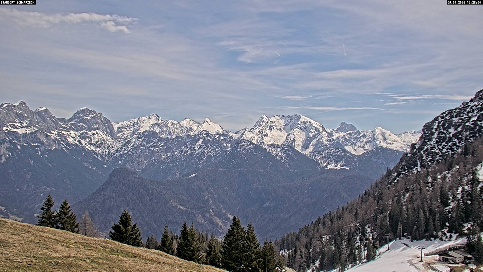 Archiv Foto Webcam Blick von Lofer auf die Berchtesgadener Alpen