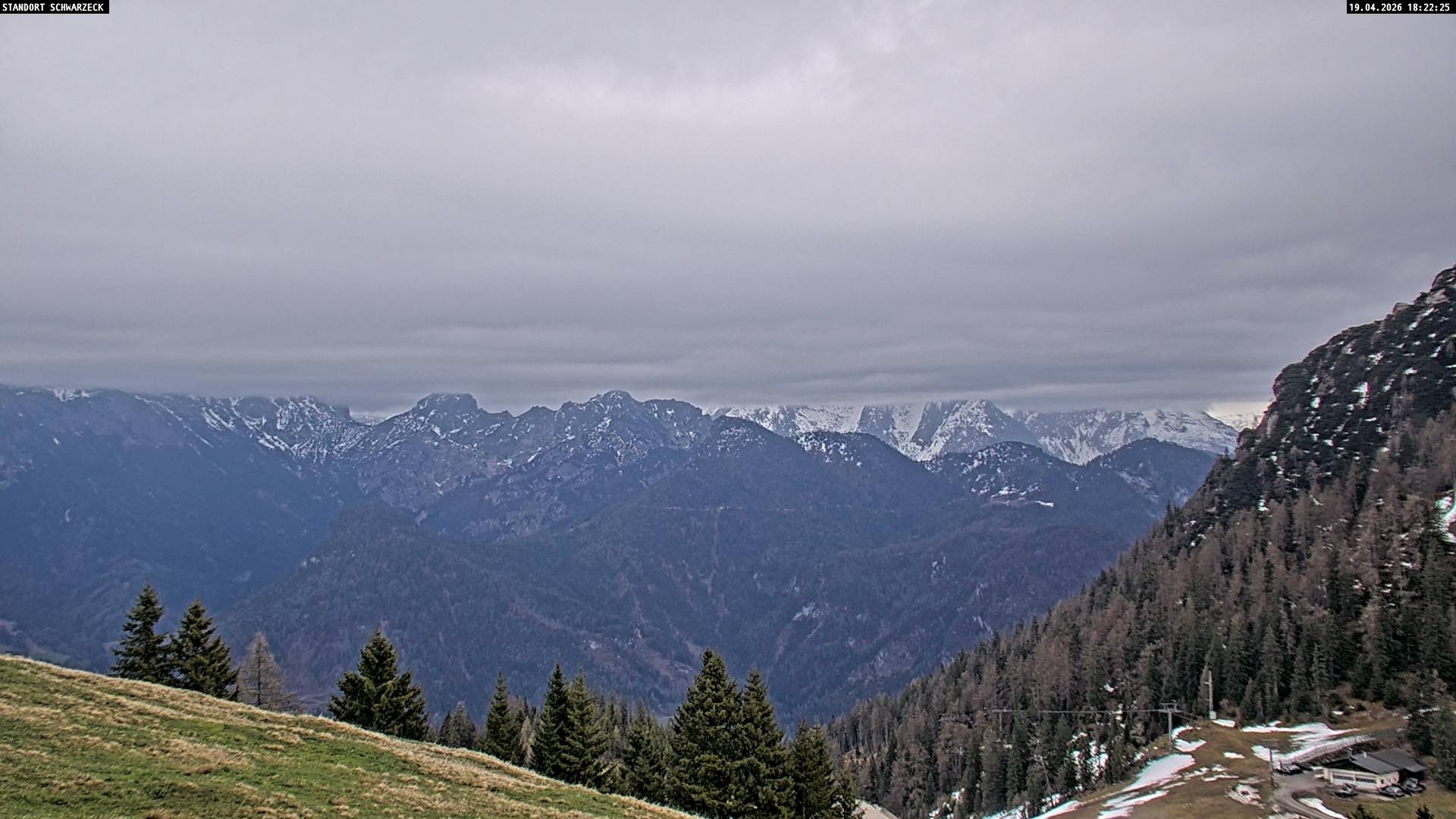 Archiv Foto Webcam Blick von Lofer auf die Berchtesgadener Alpen