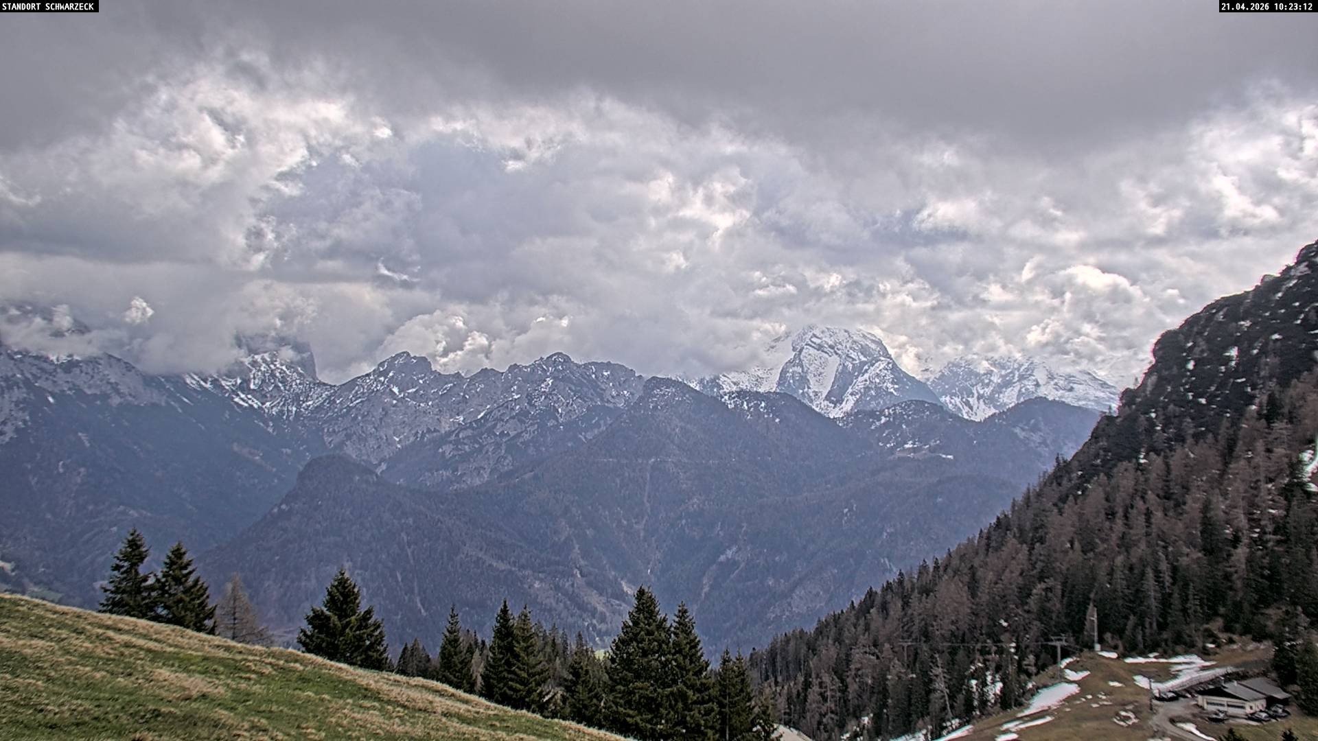 Archiv Foto Webcam Blick von Lofer auf die Berchtesgadener Alpen