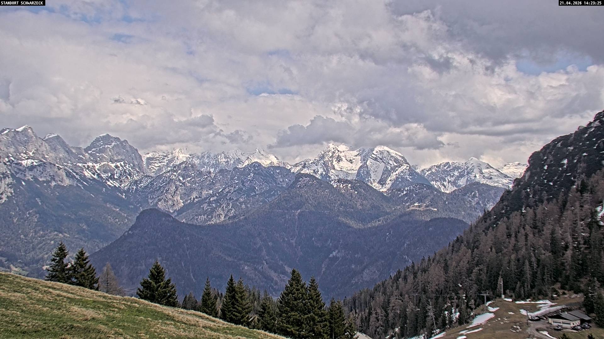 Archiv Foto Webcam Blick von Lofer auf die Berchtesgadener Alpen