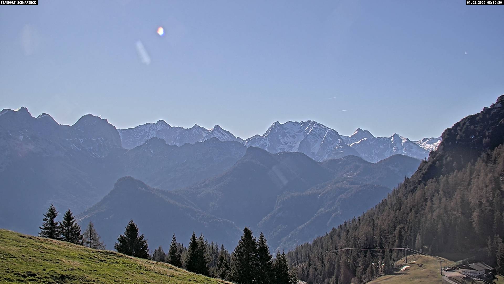 Archiv Foto Webcam Blick von Lofer auf die Berchtesgadener Alpen