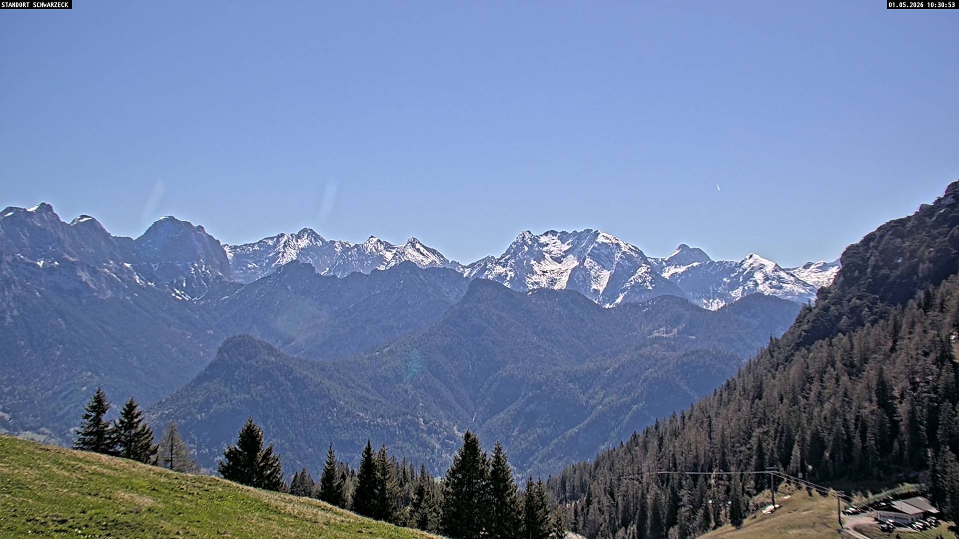 Archiv Foto Webcam Blick von Lofer auf die Berchtesgadener Alpen