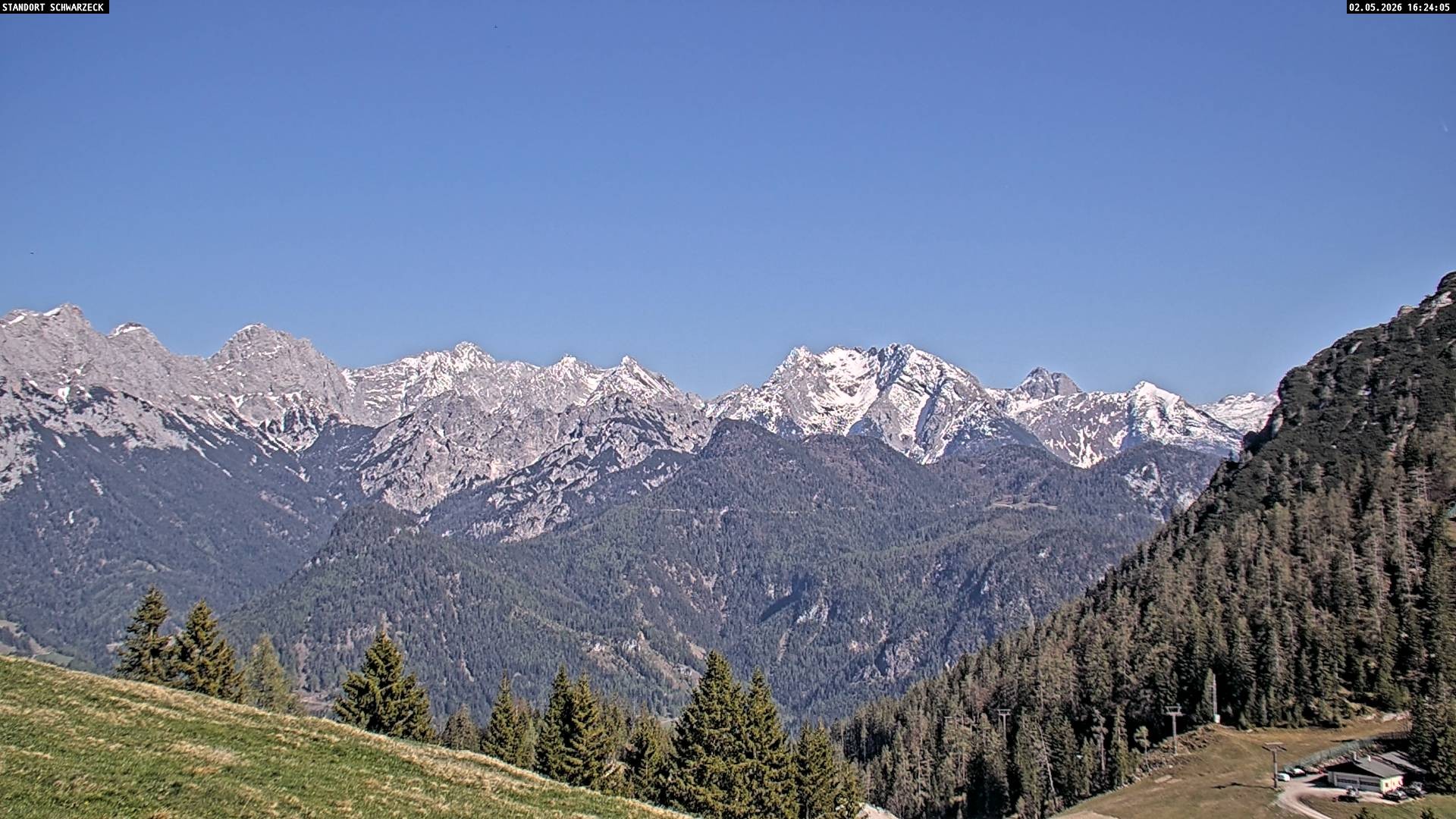 Archived image Webcam Alps of Berchtesgaden from Lofer, Tyrol