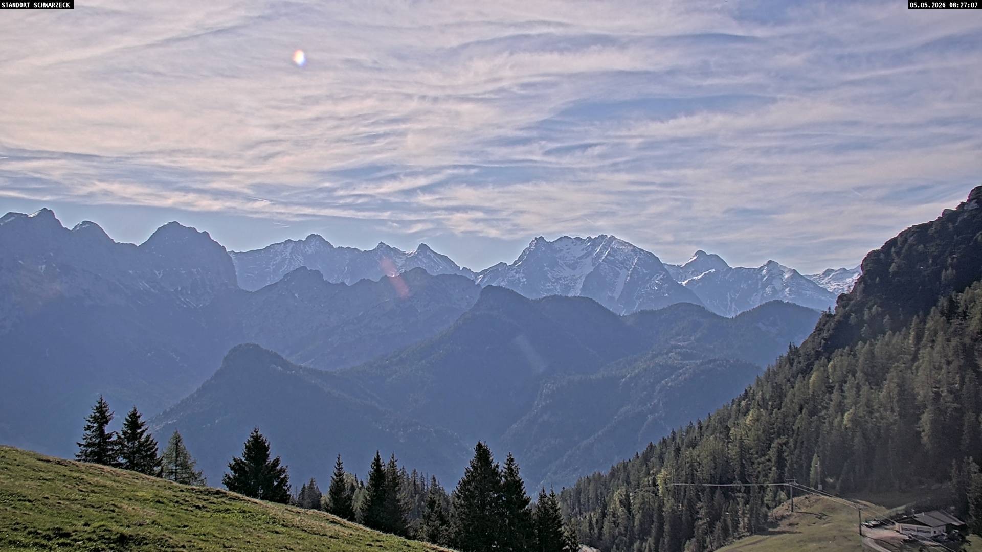 Archiv Foto Webcam Blick von Lofer auf die Berchtesgadener Alpen