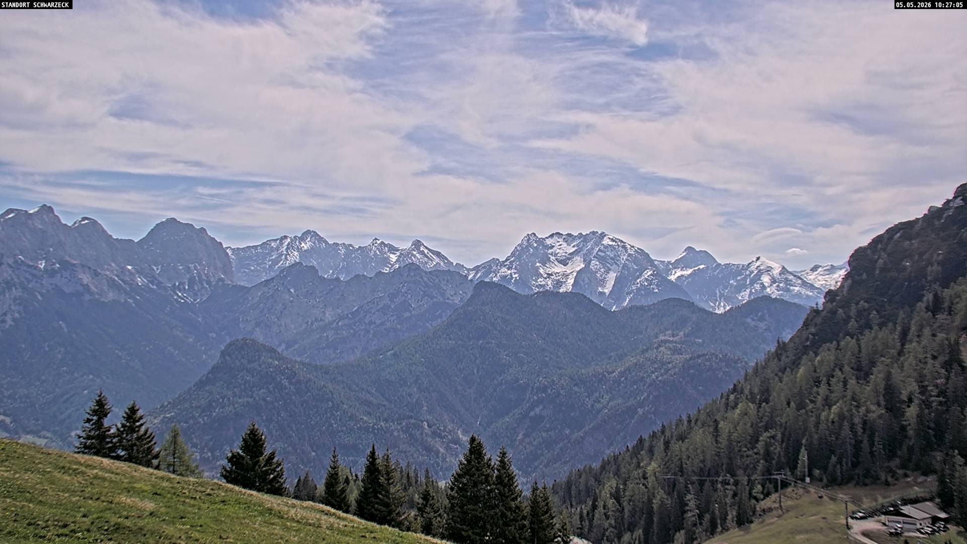 Archiv Foto Webcam Blick von Lofer auf die Berchtesgadener Alpen
