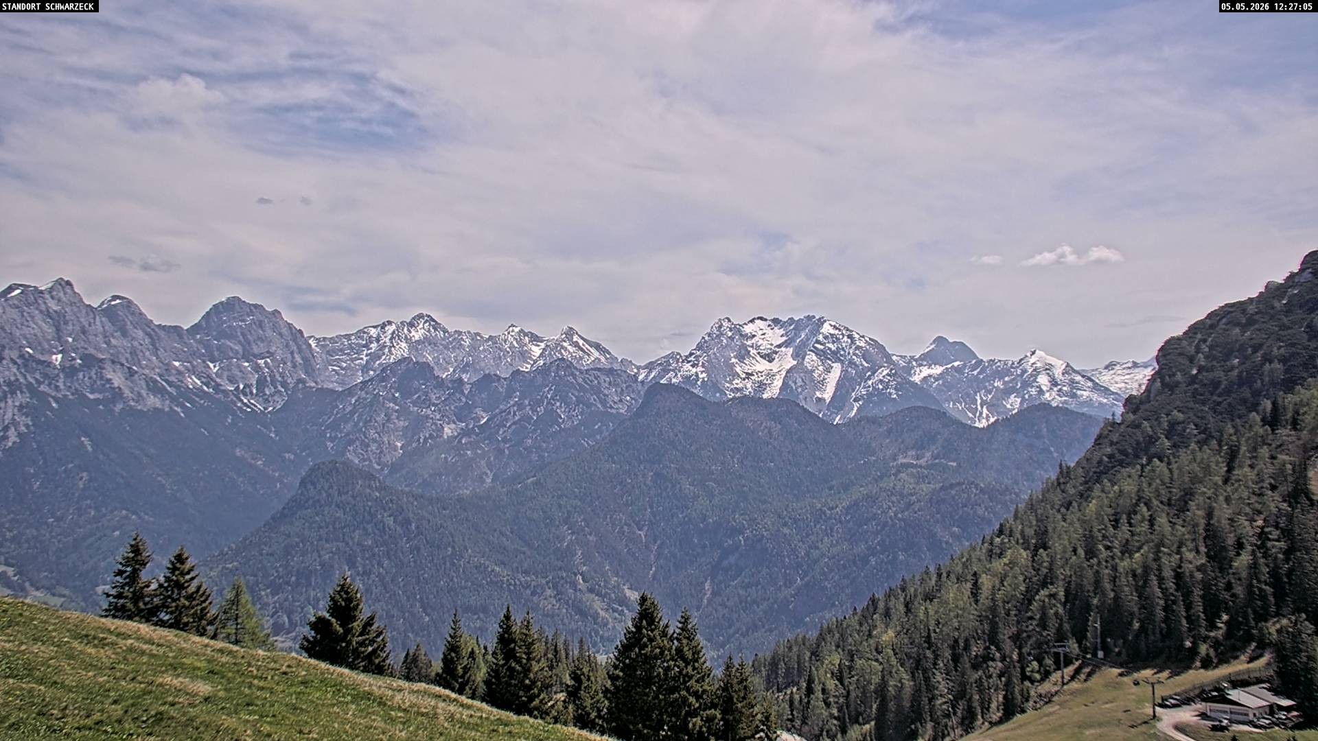 Archiv Foto Webcam Blick von Lofer auf die Berchtesgadener Alpen