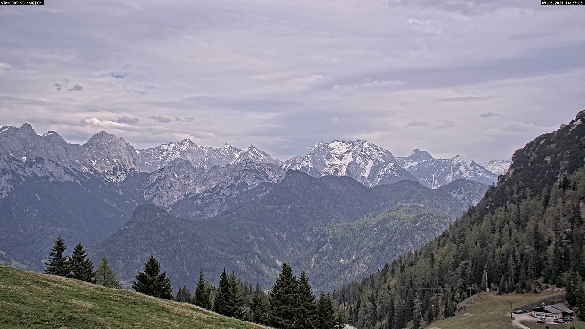 Archiv Foto Webcam Blick von Lofer auf die Berchtesgadener Alpen