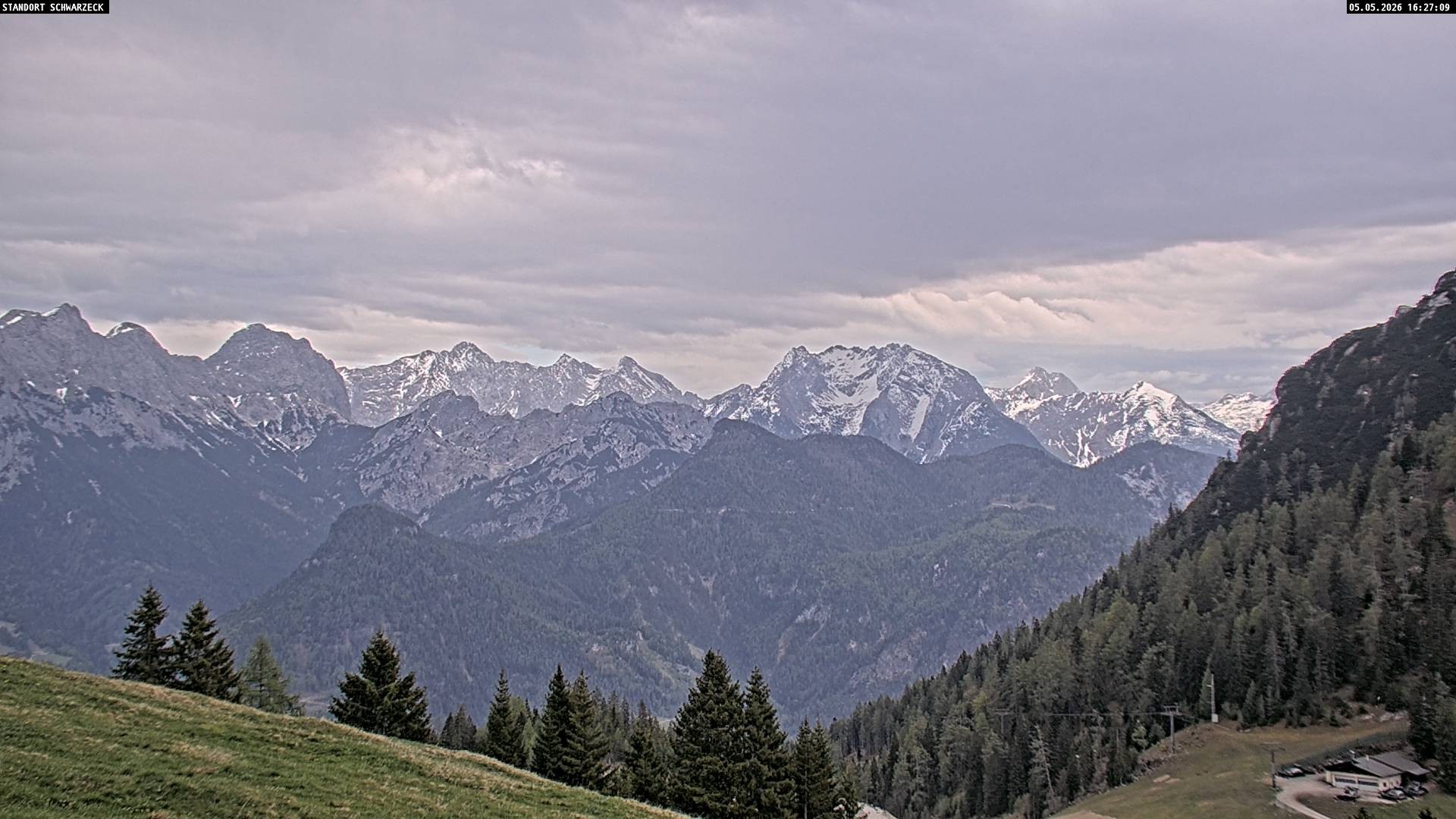 Archiv Foto Webcam Blick von Lofer auf die Berchtesgadener Alpen