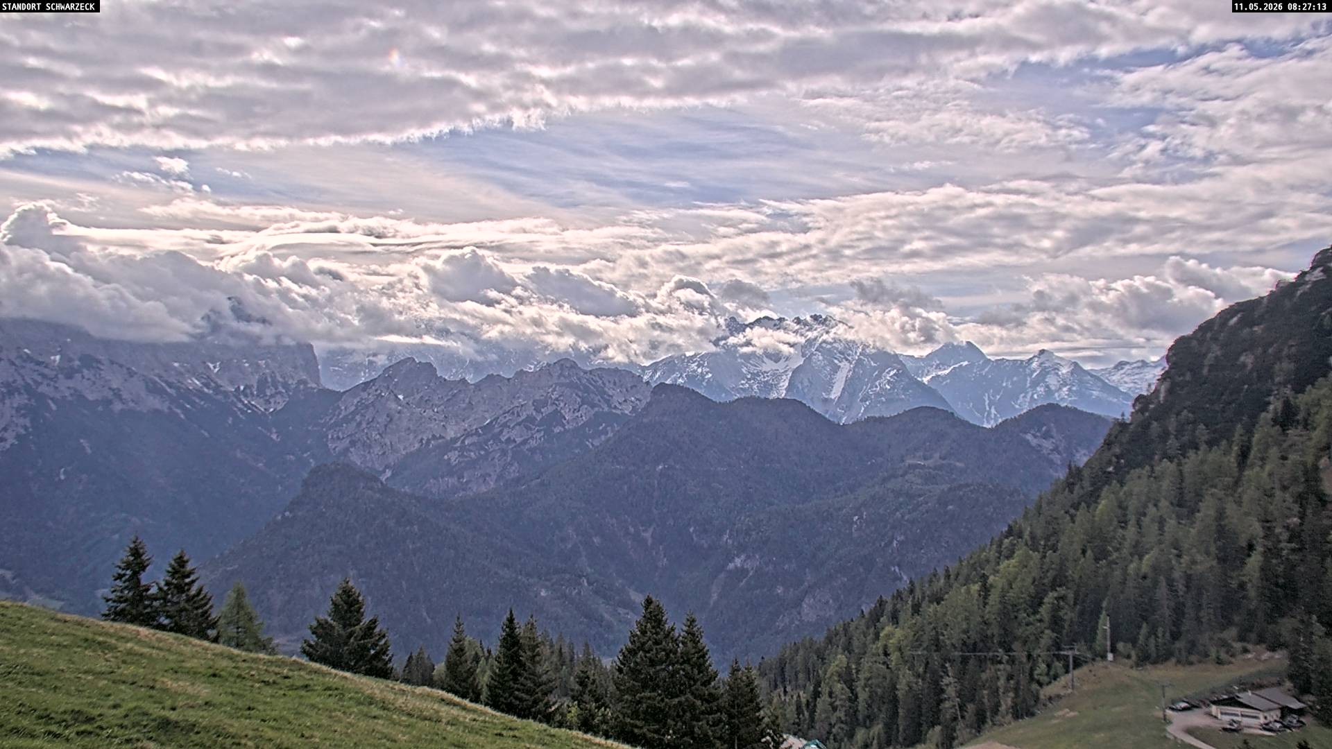 Archiv Foto Webcam Blick von Lofer auf die Berchtesgadener Alpen