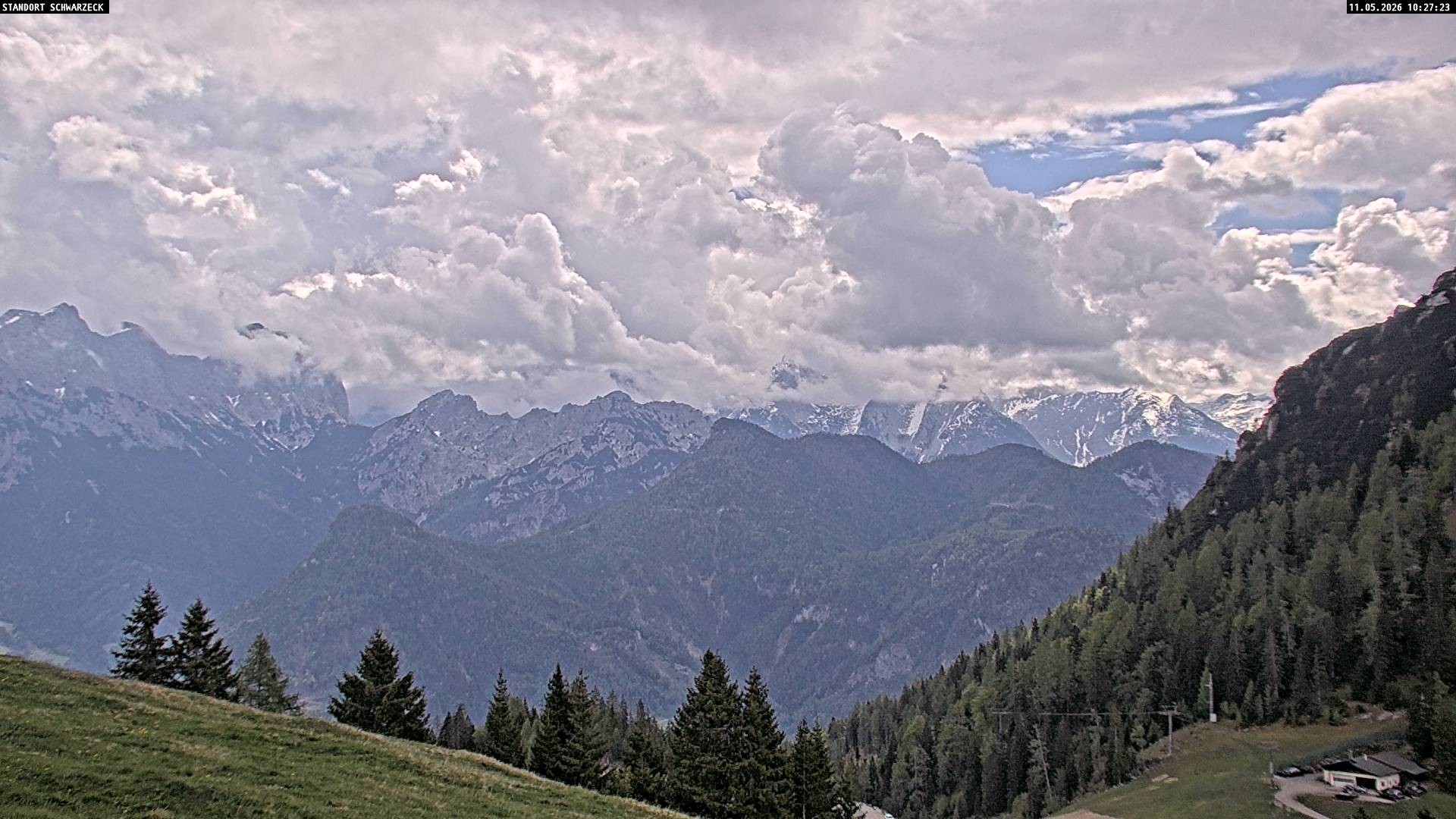 Archiv Foto Webcam Blick von Lofer auf die Berchtesgadener Alpen