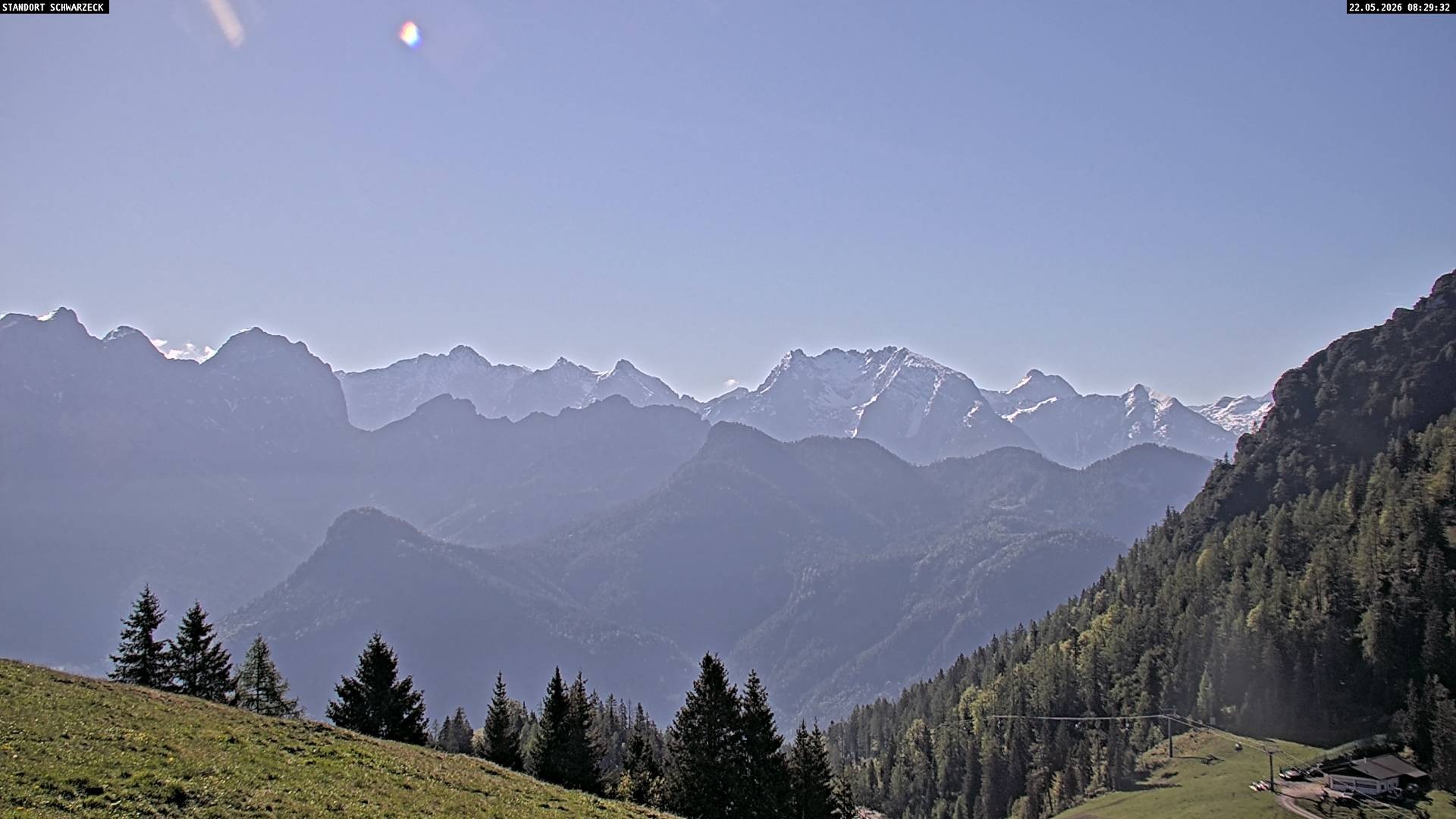 Archiv Foto Webcam Blick von Lofer auf die Berchtesgadener Alpen