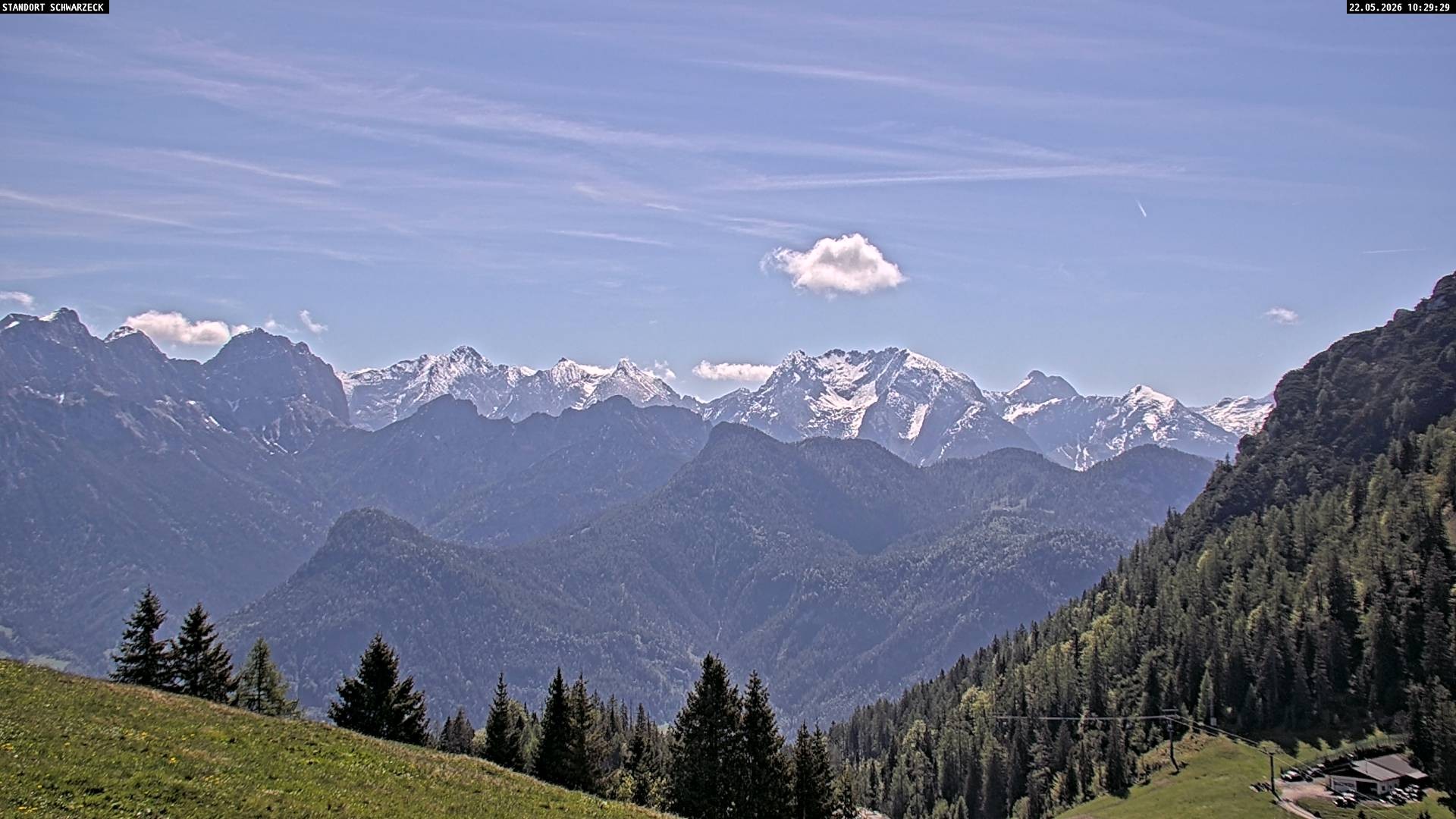 Archiv Foto Webcam Blick von Lofer auf die Berchtesgadener Alpen