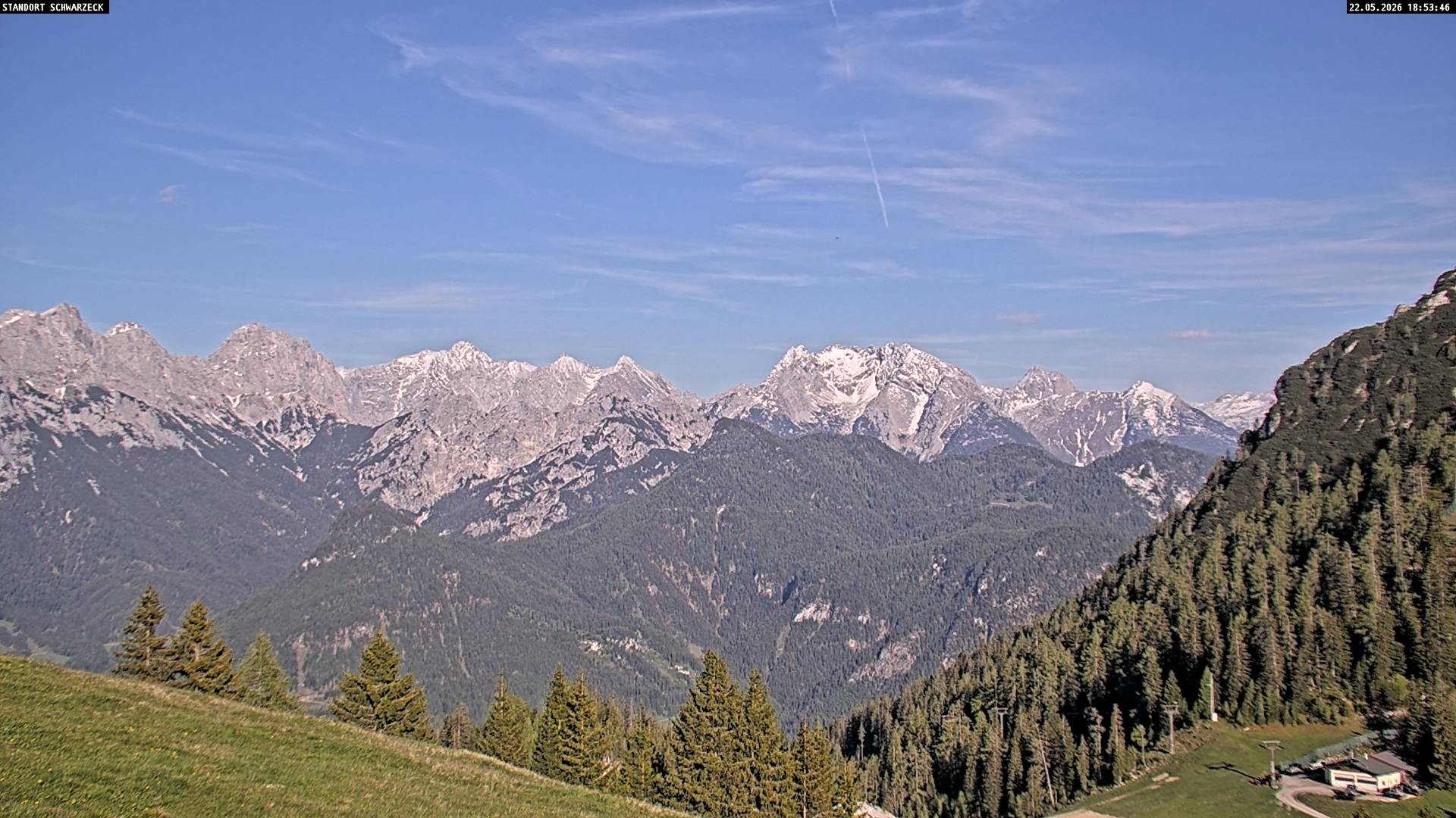 Archiv Foto Webcam Blick von Lofer auf die Berchtesgadener Alpen