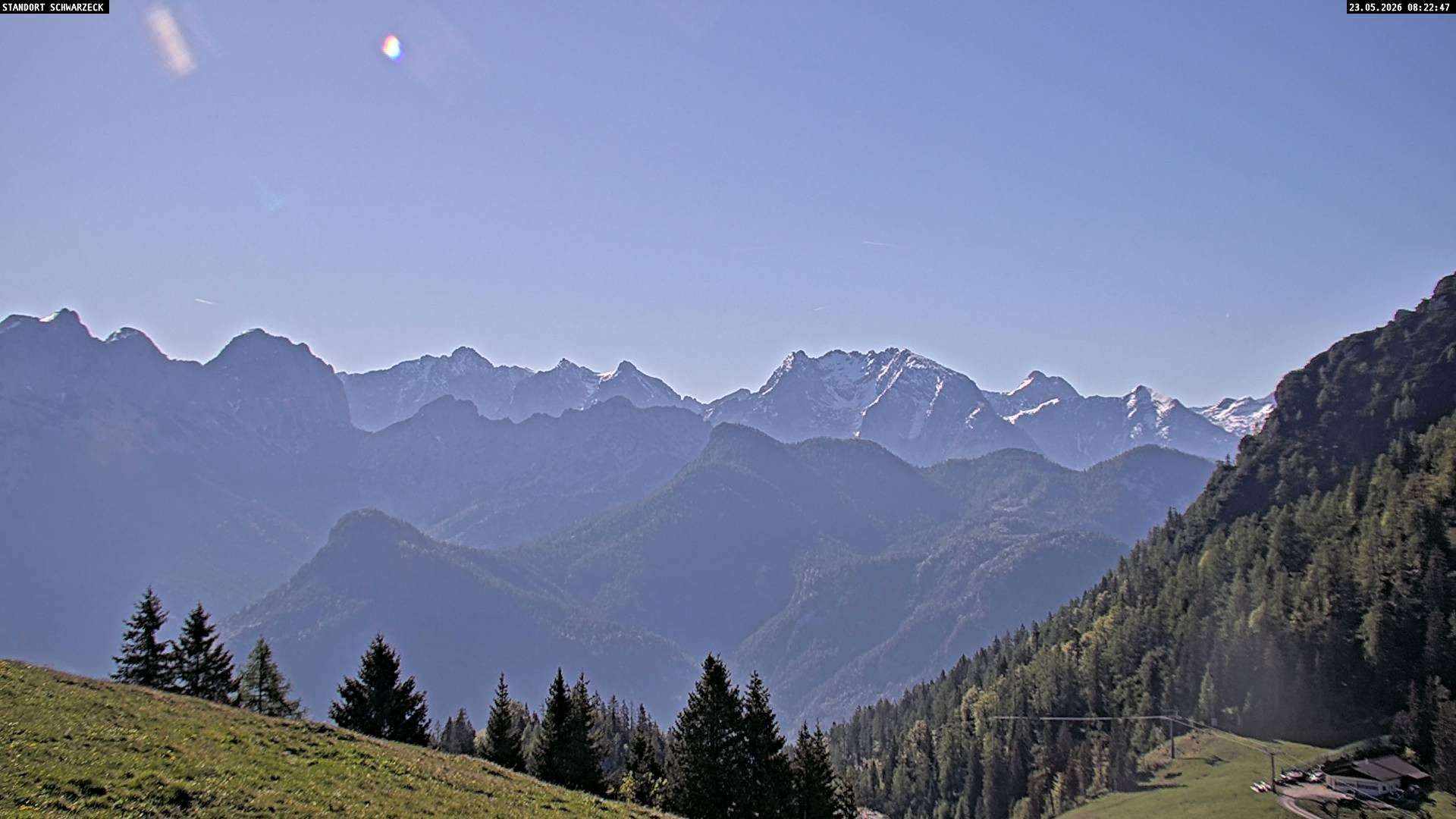 Archiv Foto Webcam Blick von Lofer auf die Berchtesgadener Alpen
