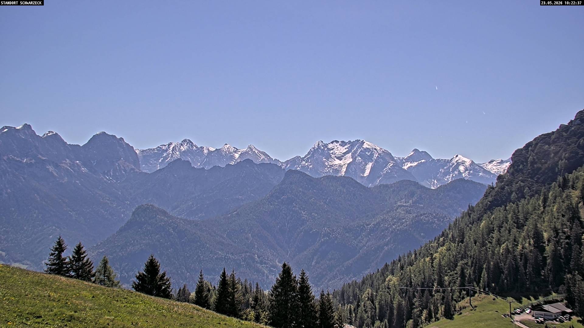 Archiv Foto Webcam Blick von Lofer auf die Berchtesgadener Alpen