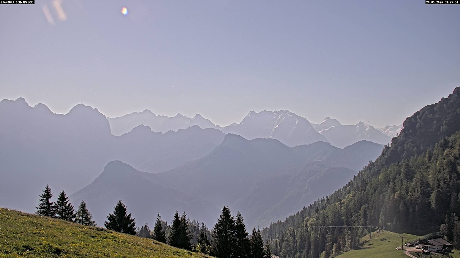 Archiv Foto Webcam Blick von Lofer auf die Berchtesgadener Alpen