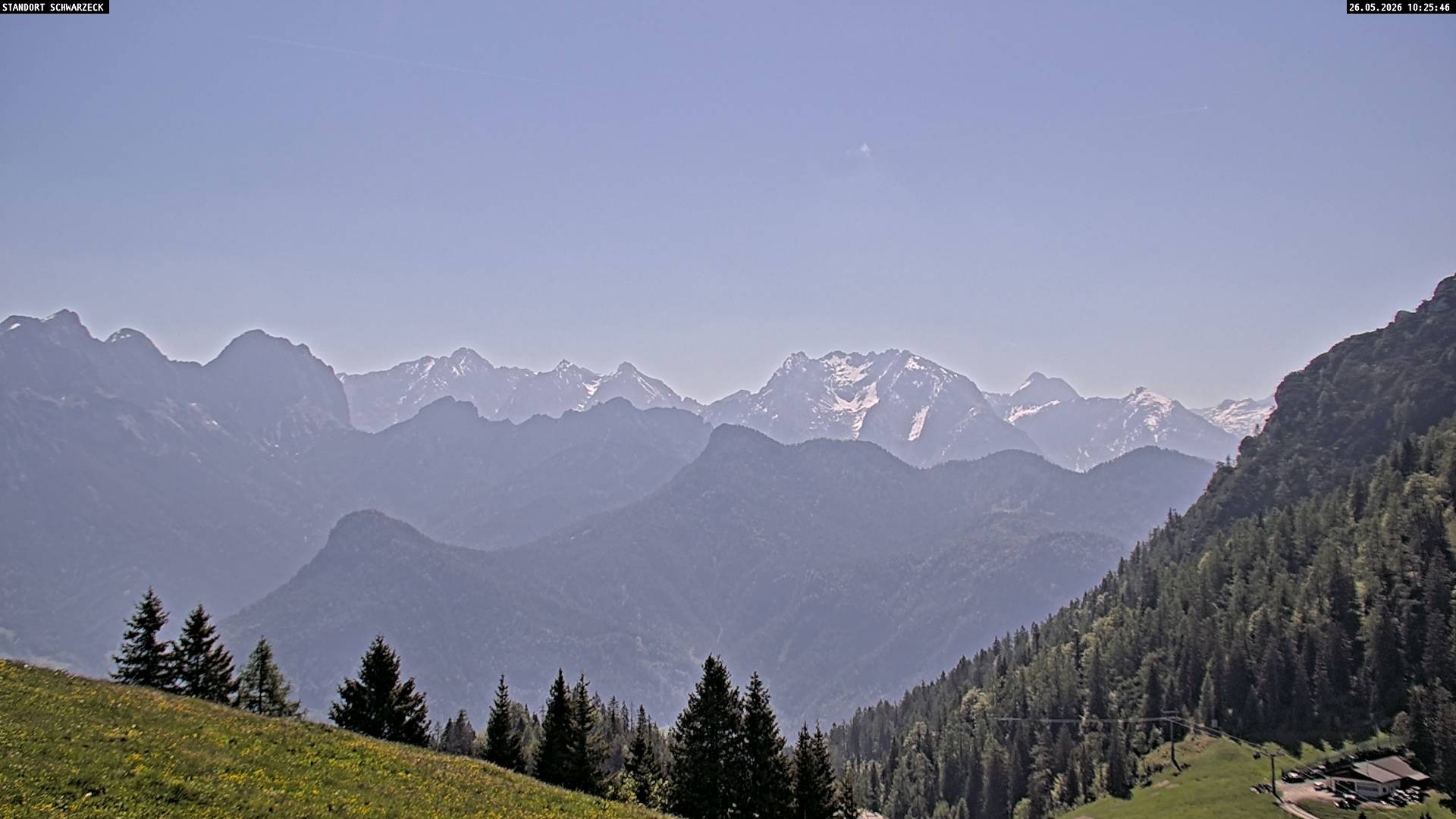 Archiv Foto Webcam Blick von Lofer auf die Berchtesgadener Alpen