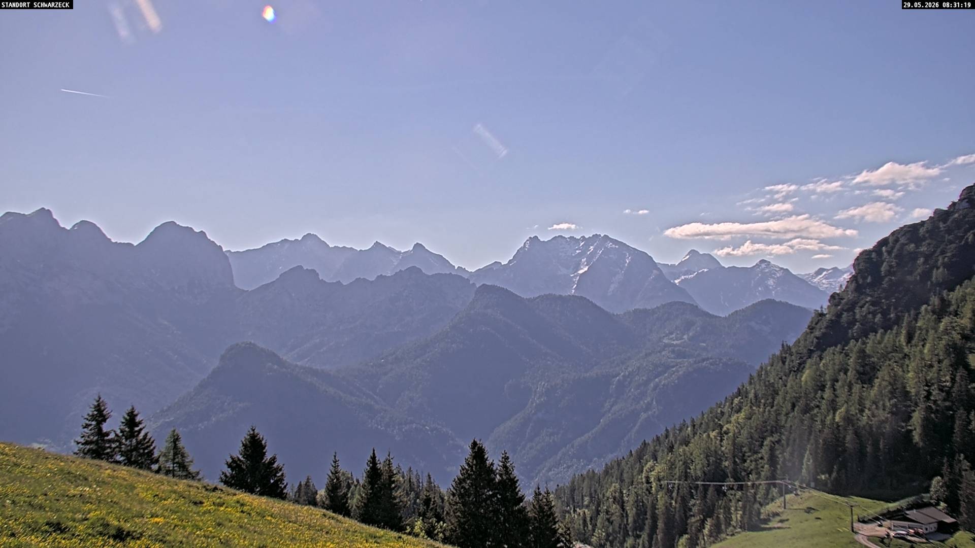 Archiv Foto Webcam Blick von Lofer auf die Berchtesgadener Alpen