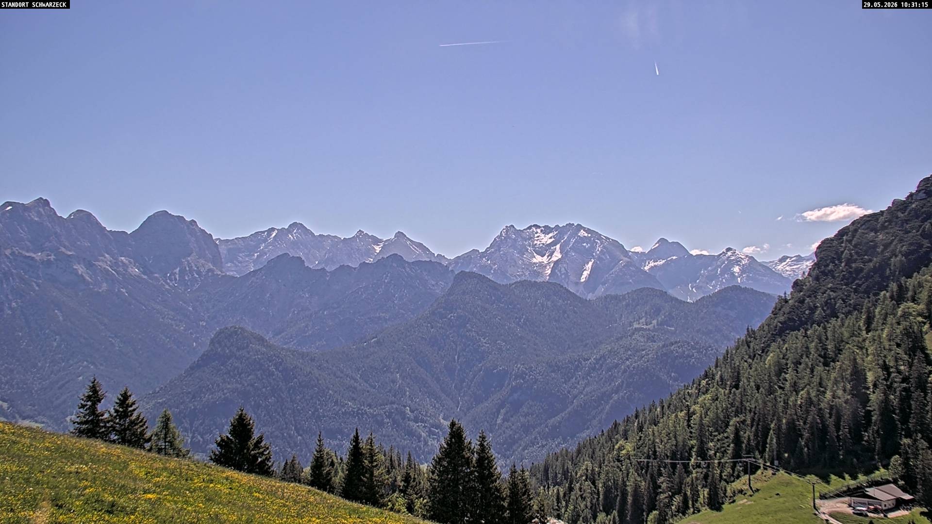 Archiv Foto Webcam Blick von Lofer auf die Berchtesgadener Alpen