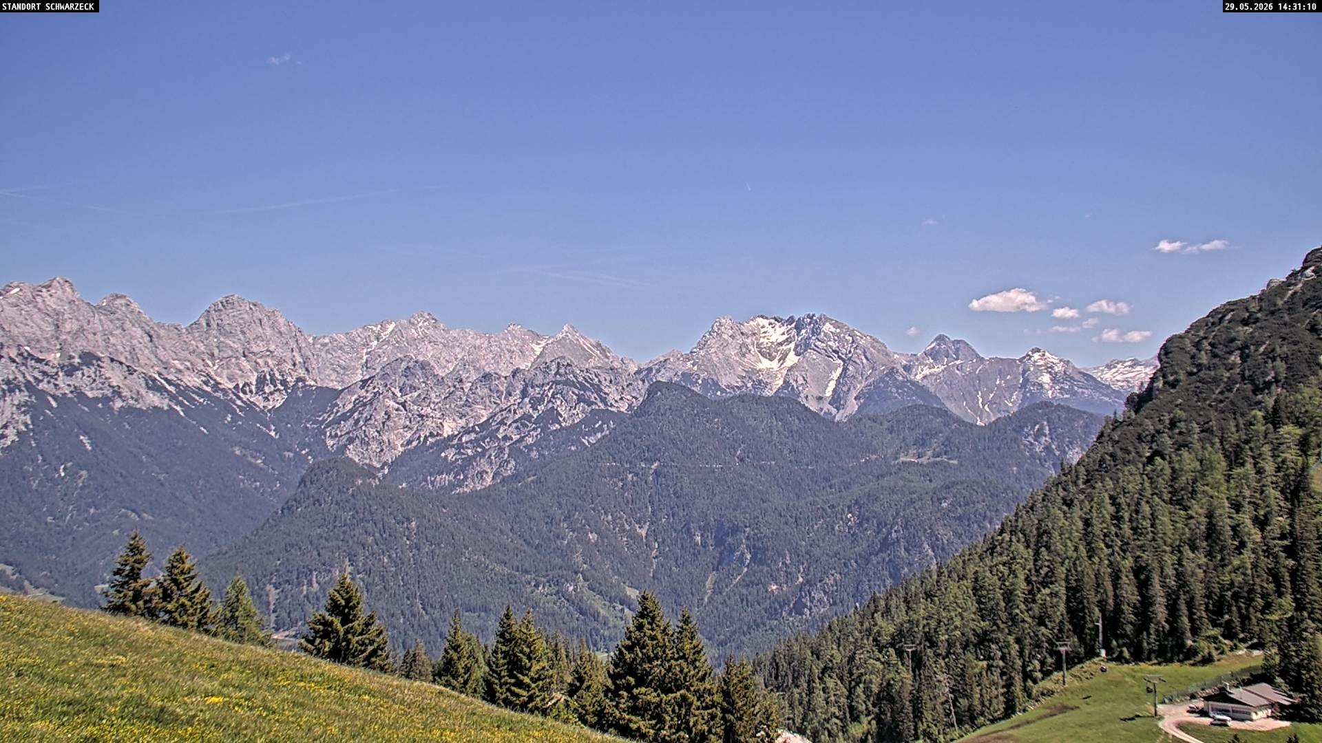 Archiv Foto Webcam Blick von Lofer auf die Berchtesgadener Alpen