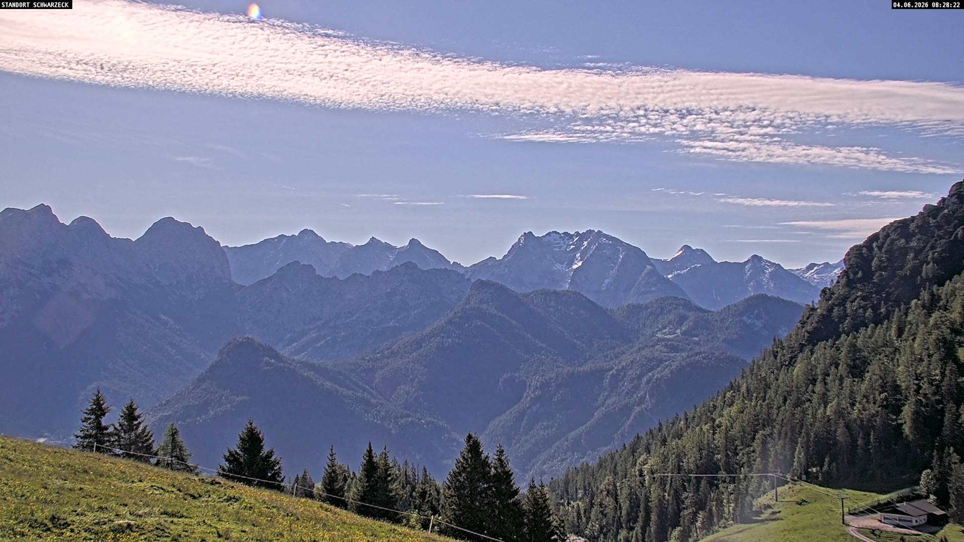 Archiv Foto Webcam Blick von Lofer auf die Berchtesgadener Alpen