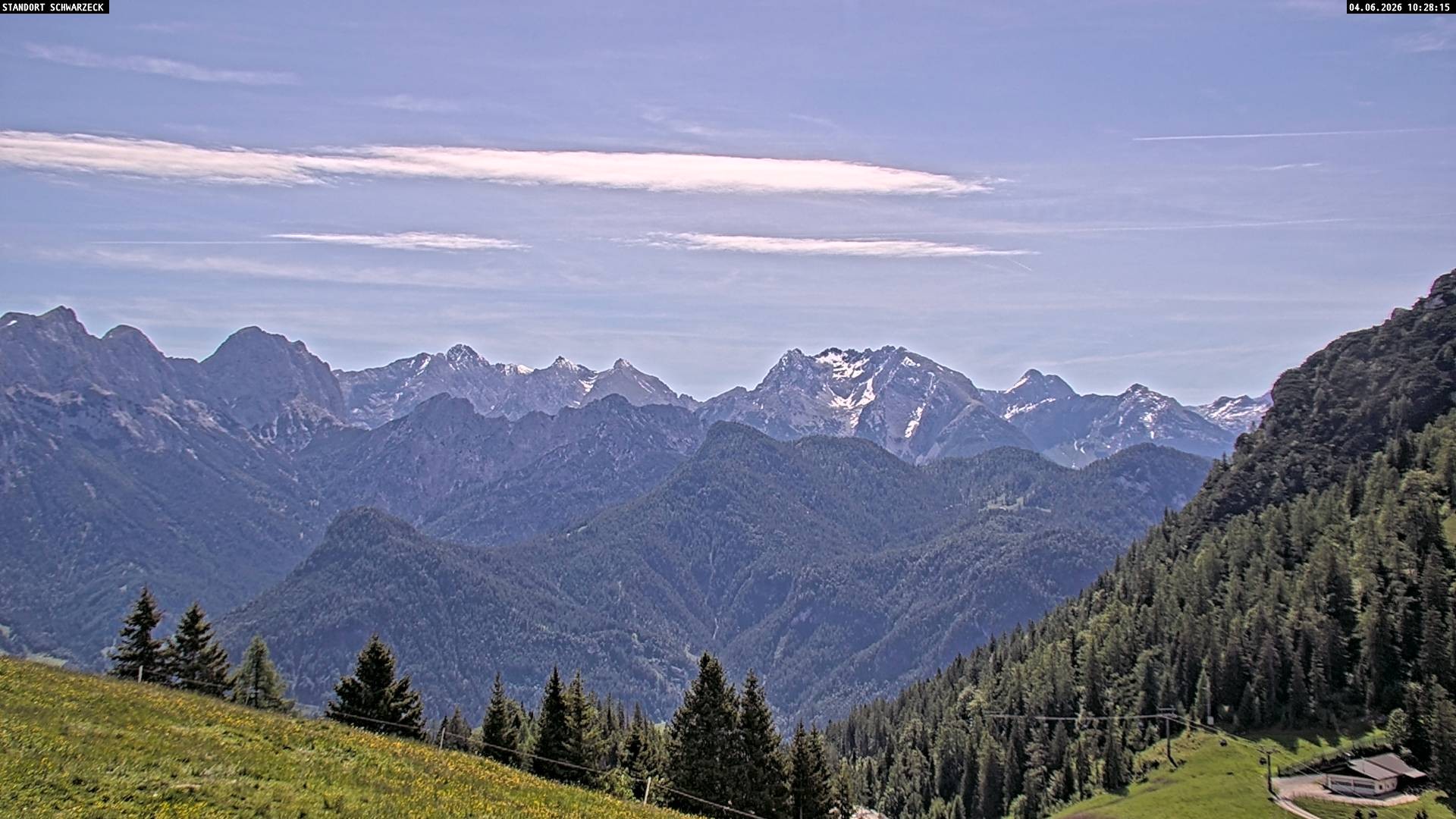 Archiv Foto Webcam Blick von Lofer auf die Berchtesgadener Alpen