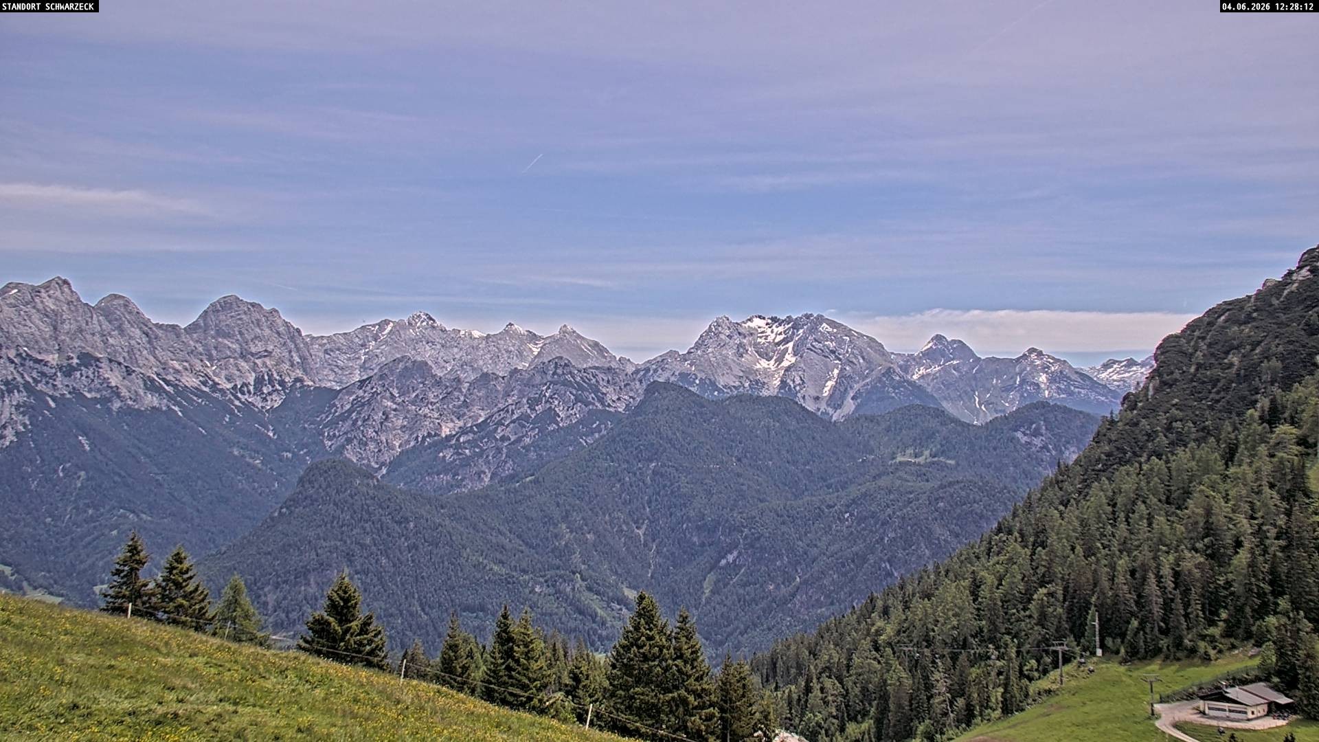 Archiv Foto Webcam Blick von Lofer auf die Berchtesgadener Alpen