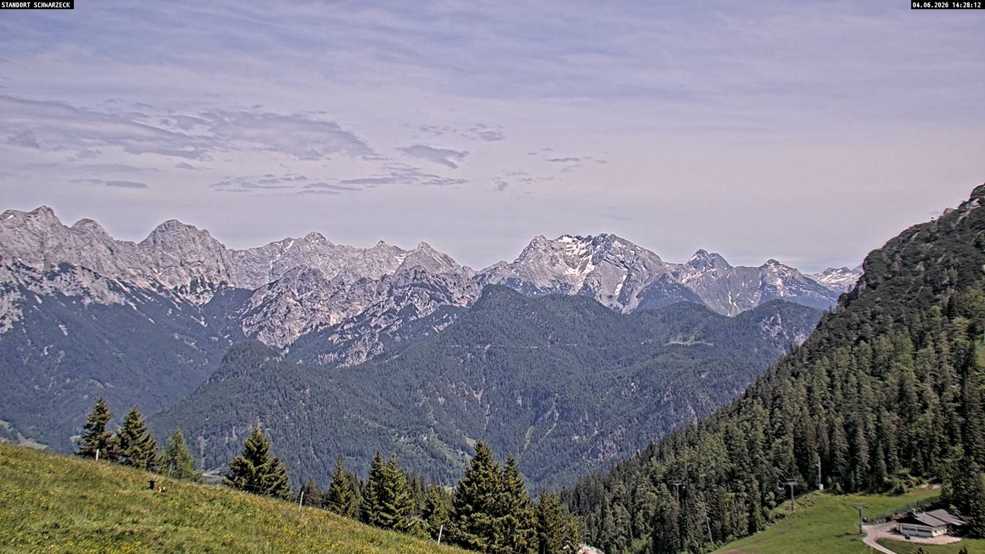 Archiv Foto Webcam Blick von Lofer auf die Berchtesgadener Alpen