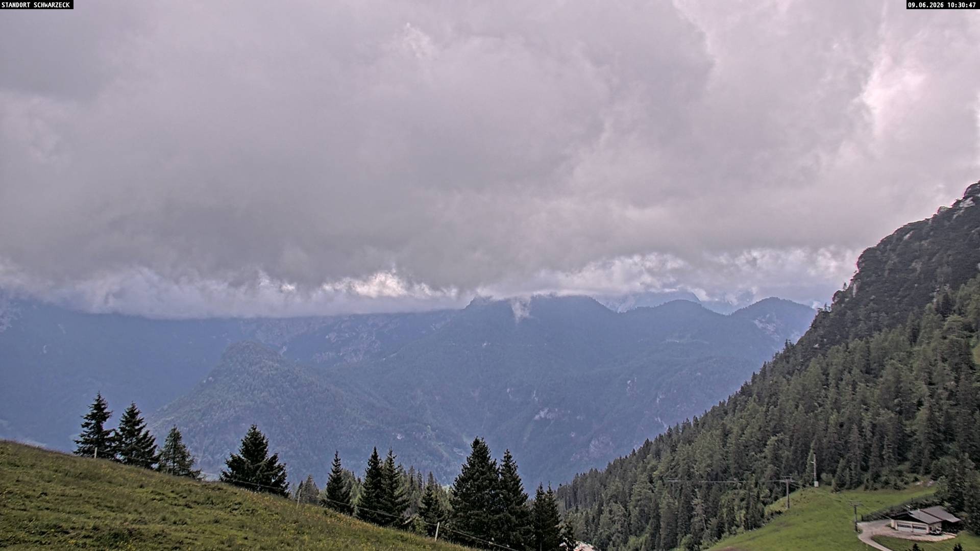 Archiv Foto Webcam Blick von Lofer auf die Berchtesgadener Alpen