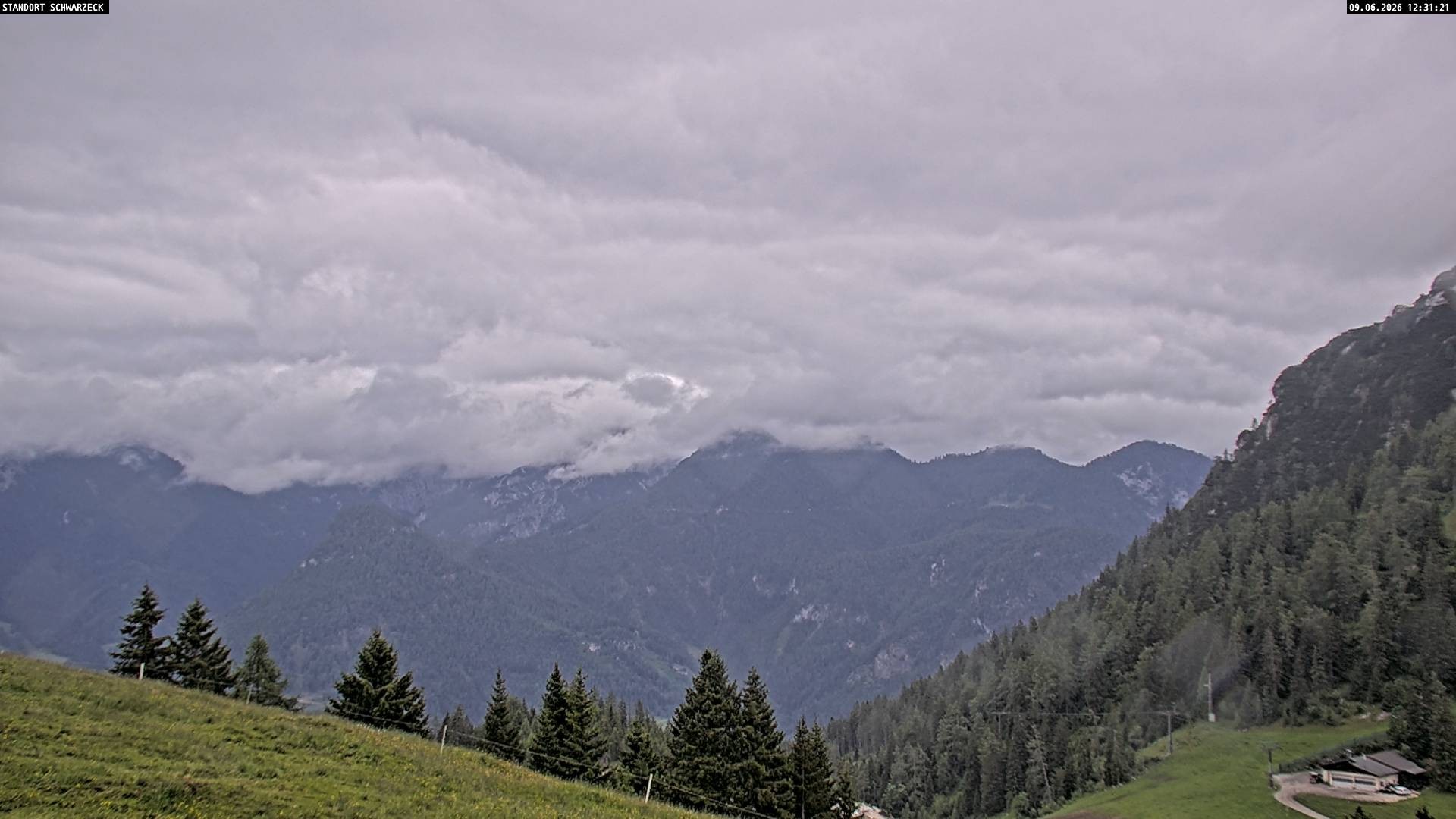 Archiv Foto Webcam Blick von Lofer auf die Berchtesgadener Alpen