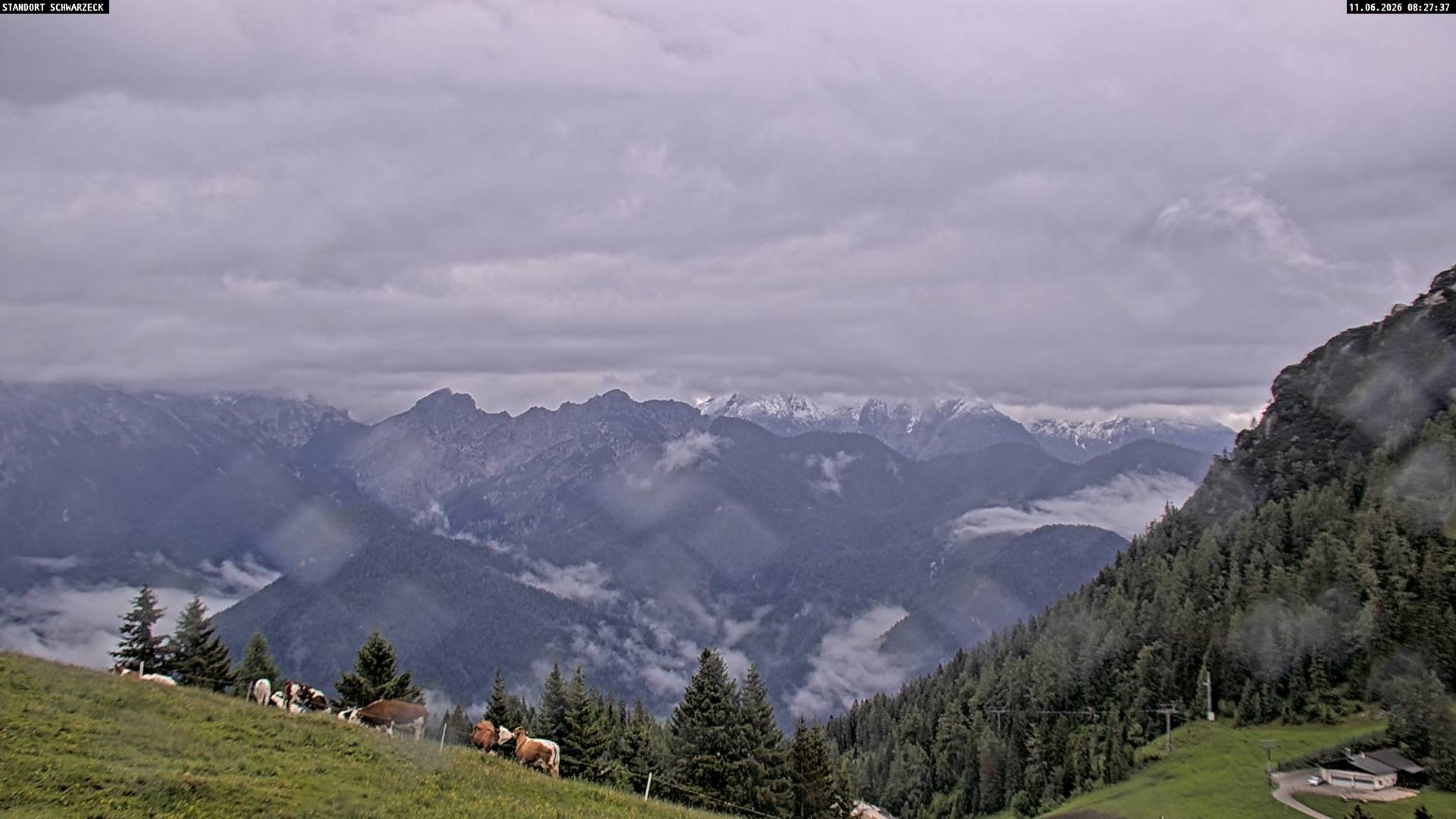Archiv Foto Webcam Blick von Lofer auf die Berchtesgadener Alpen