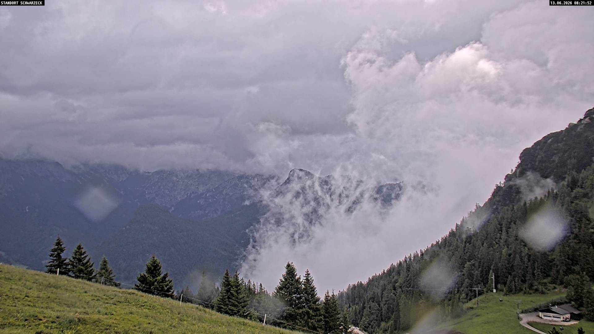 Archiv Foto Webcam Blick von Lofer auf die Berchtesgadener Alpen
