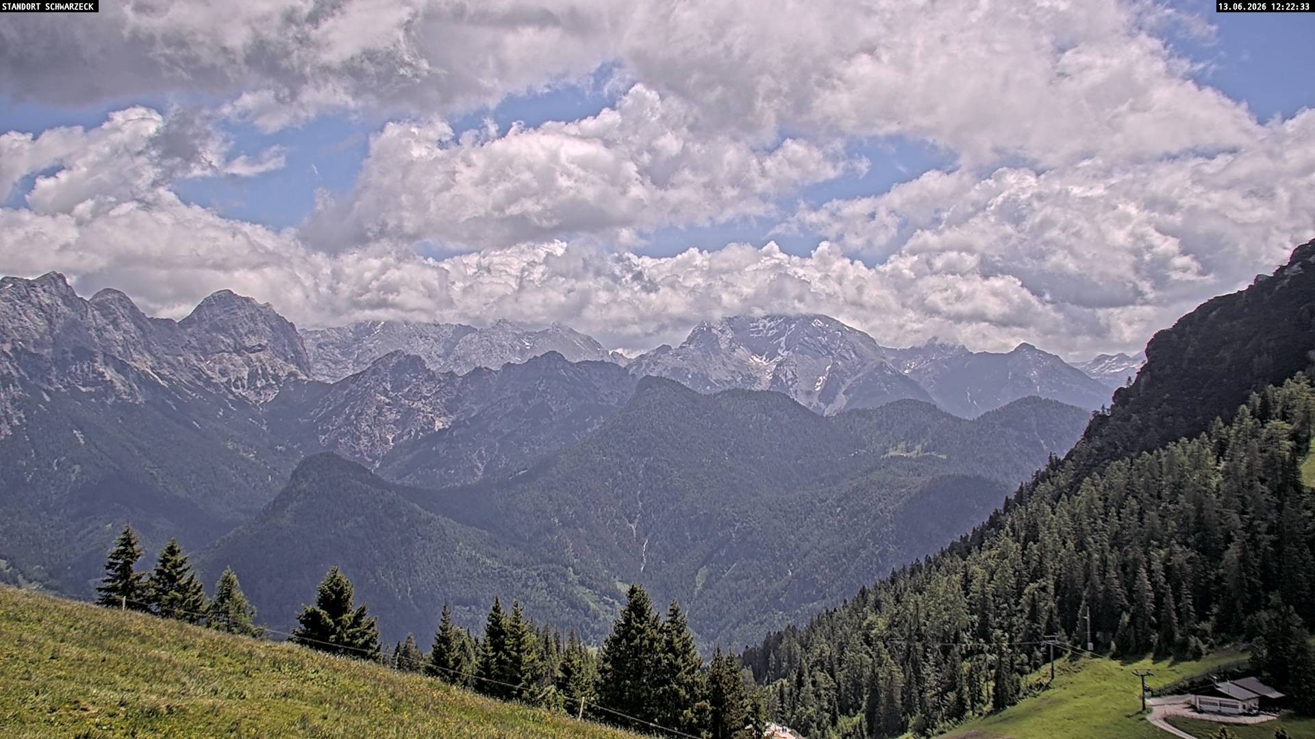 Archiv Foto Webcam Blick von Lofer auf die Berchtesgadener Alpen