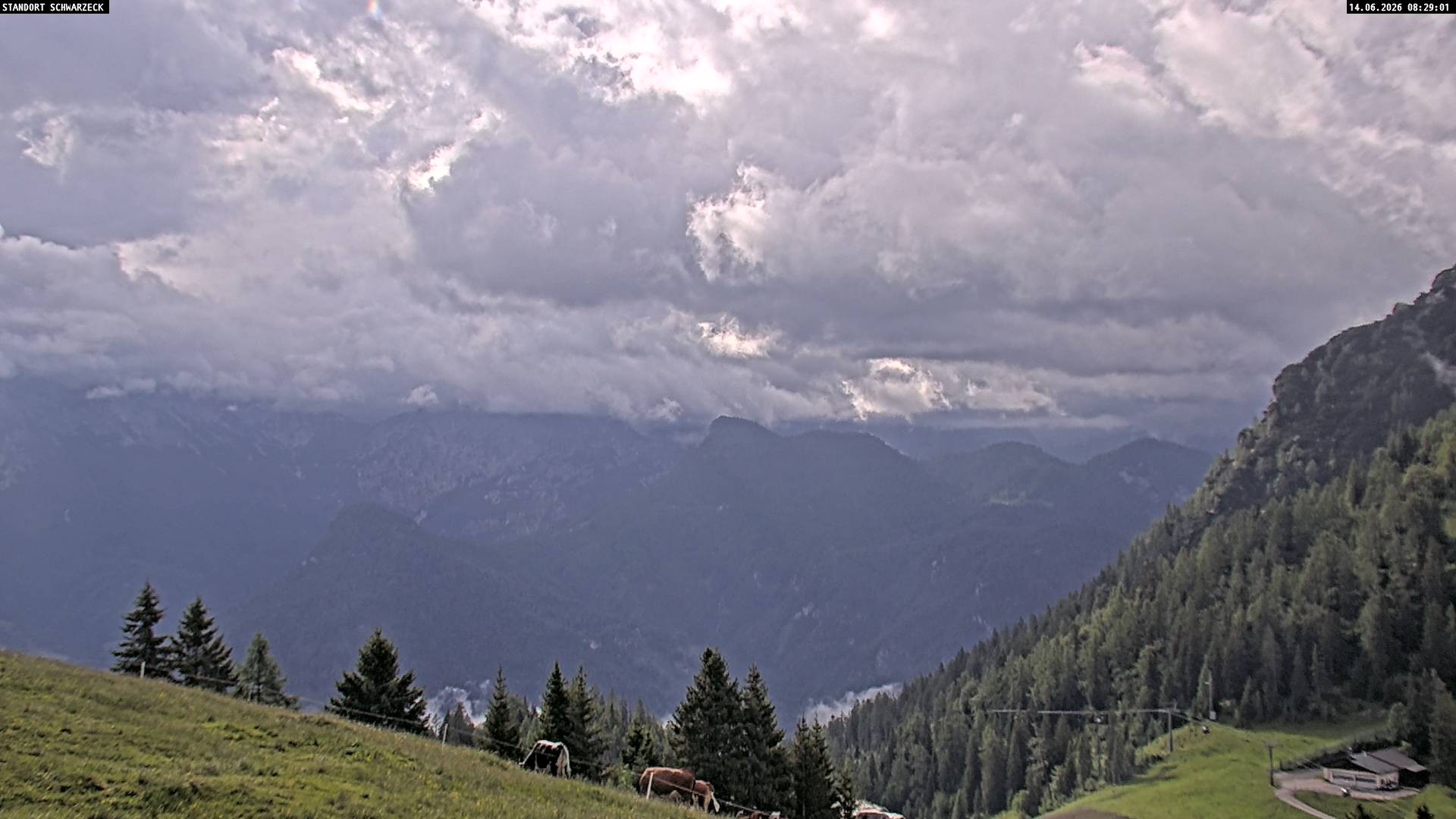 Archiv Foto Webcam Blick von Lofer auf die Berchtesgadener Alpen