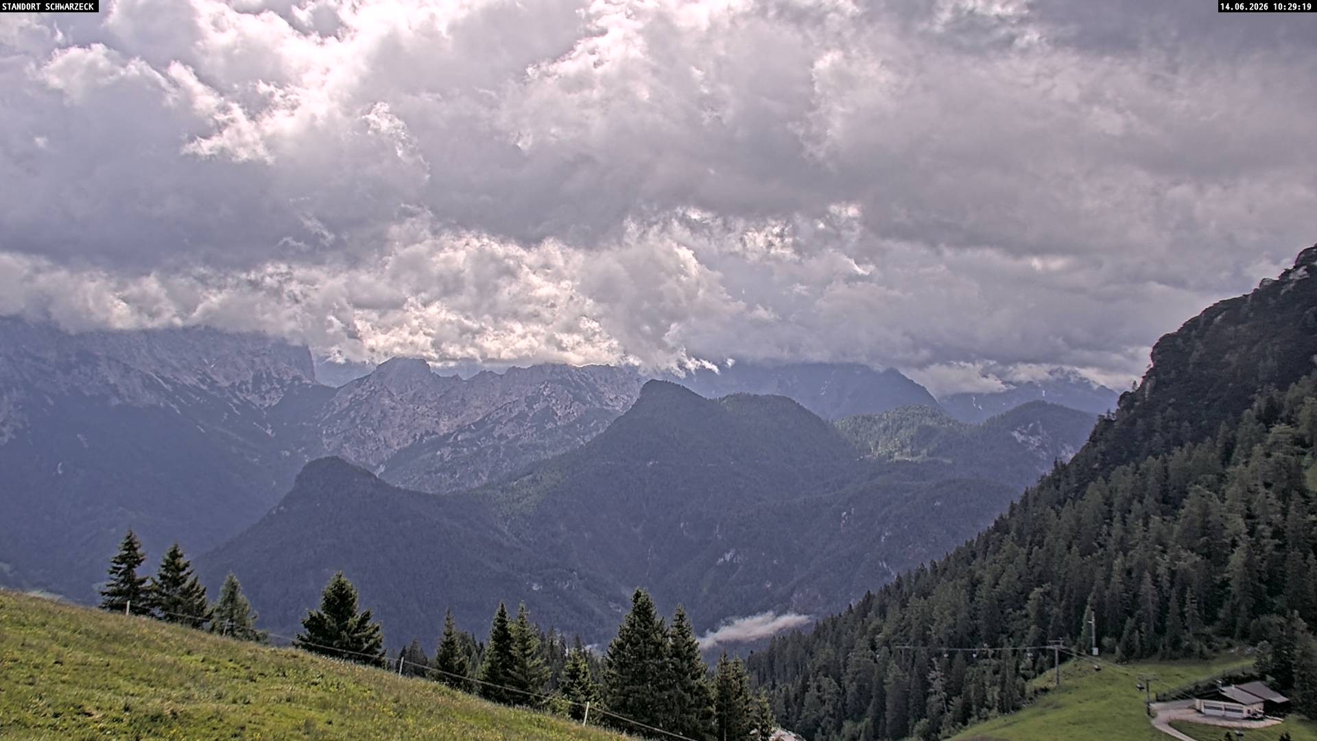 Archiv Foto Webcam Blick von Lofer auf die Berchtesgadener Alpen