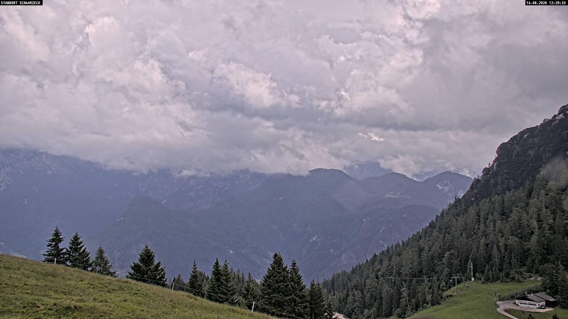 Archiv Foto Webcam Blick von Lofer auf die Berchtesgadener Alpen