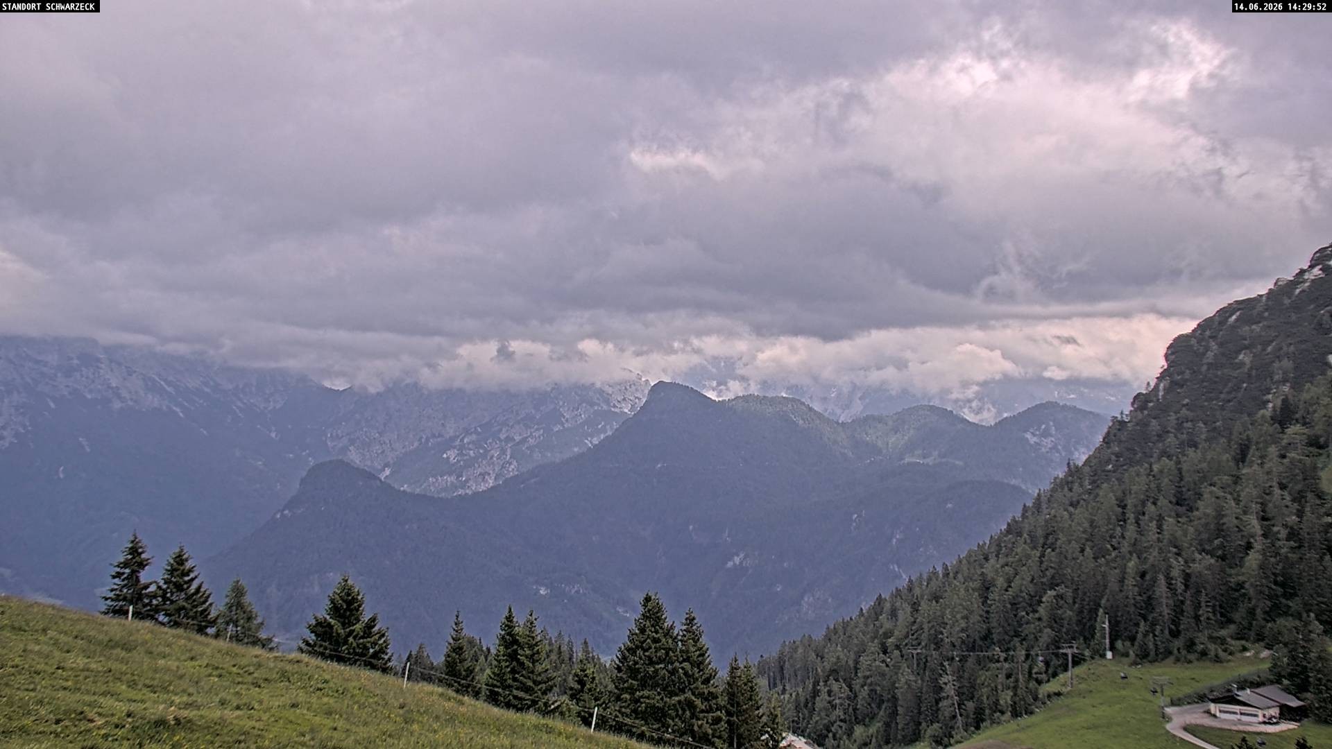 Archiv Foto Webcam Blick von Lofer auf die Berchtesgadener Alpen